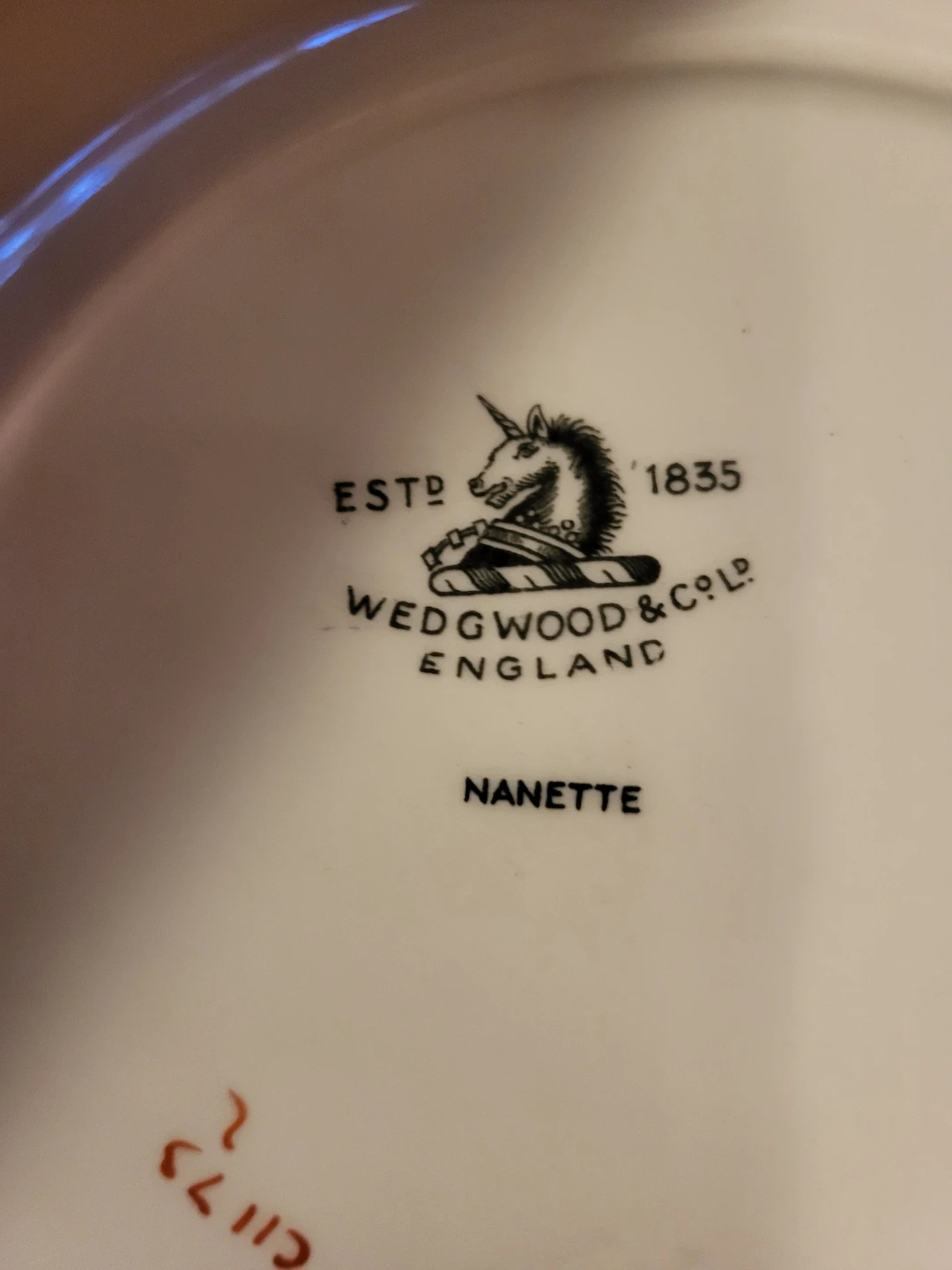 Wedgwood Nanette Blue Plate - photo 4
