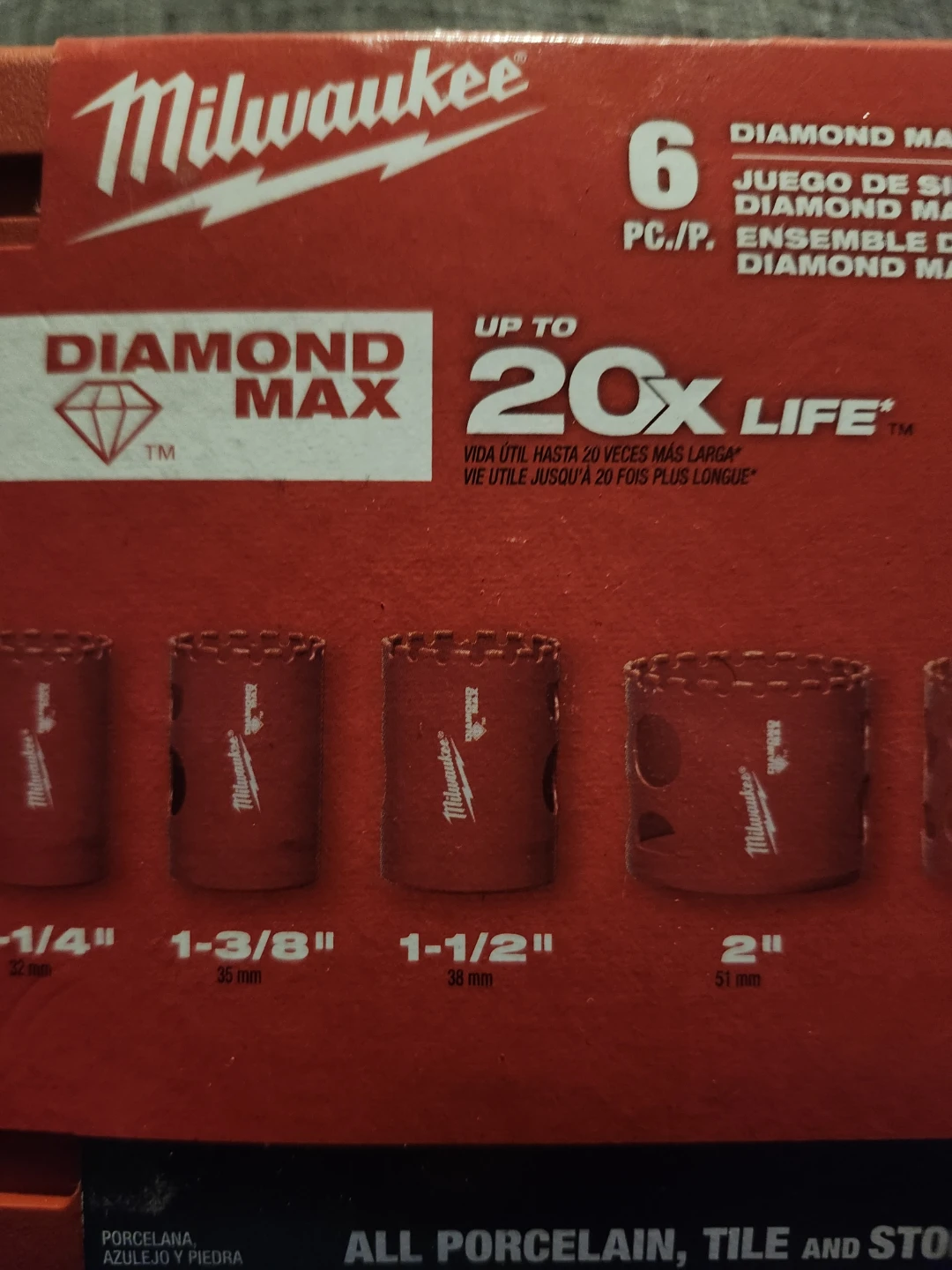 Milwaukee Diamond Max Hole Saw Kit - 6 Pc - photo 2