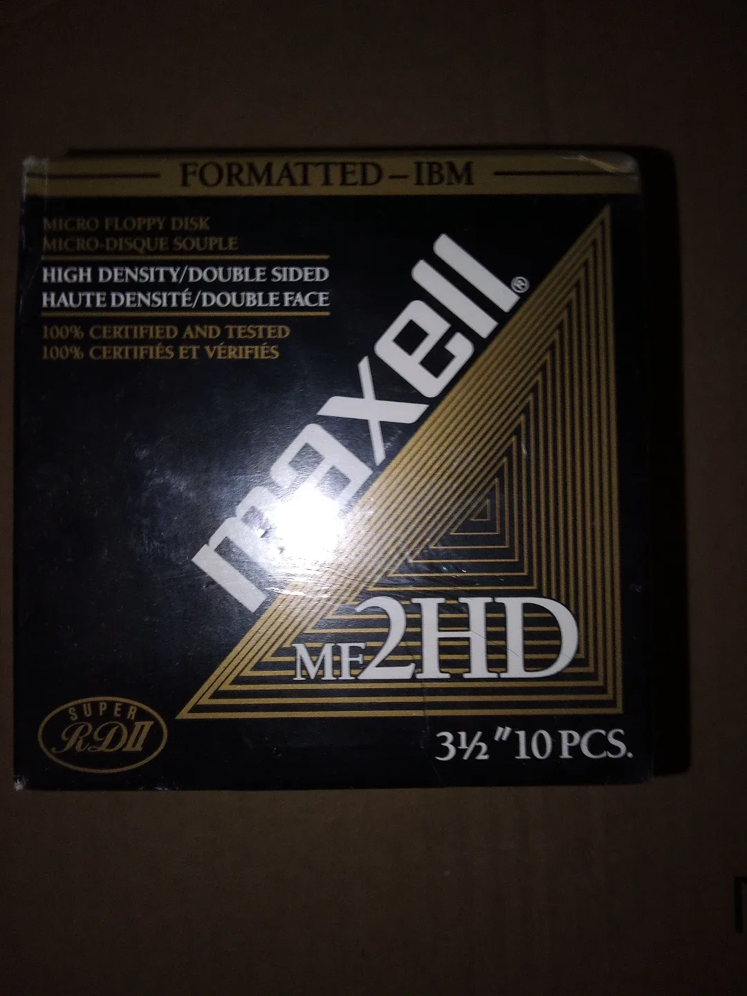 Maxell MF2HD 3.5" High Density Floppy Disks - 10 PCs