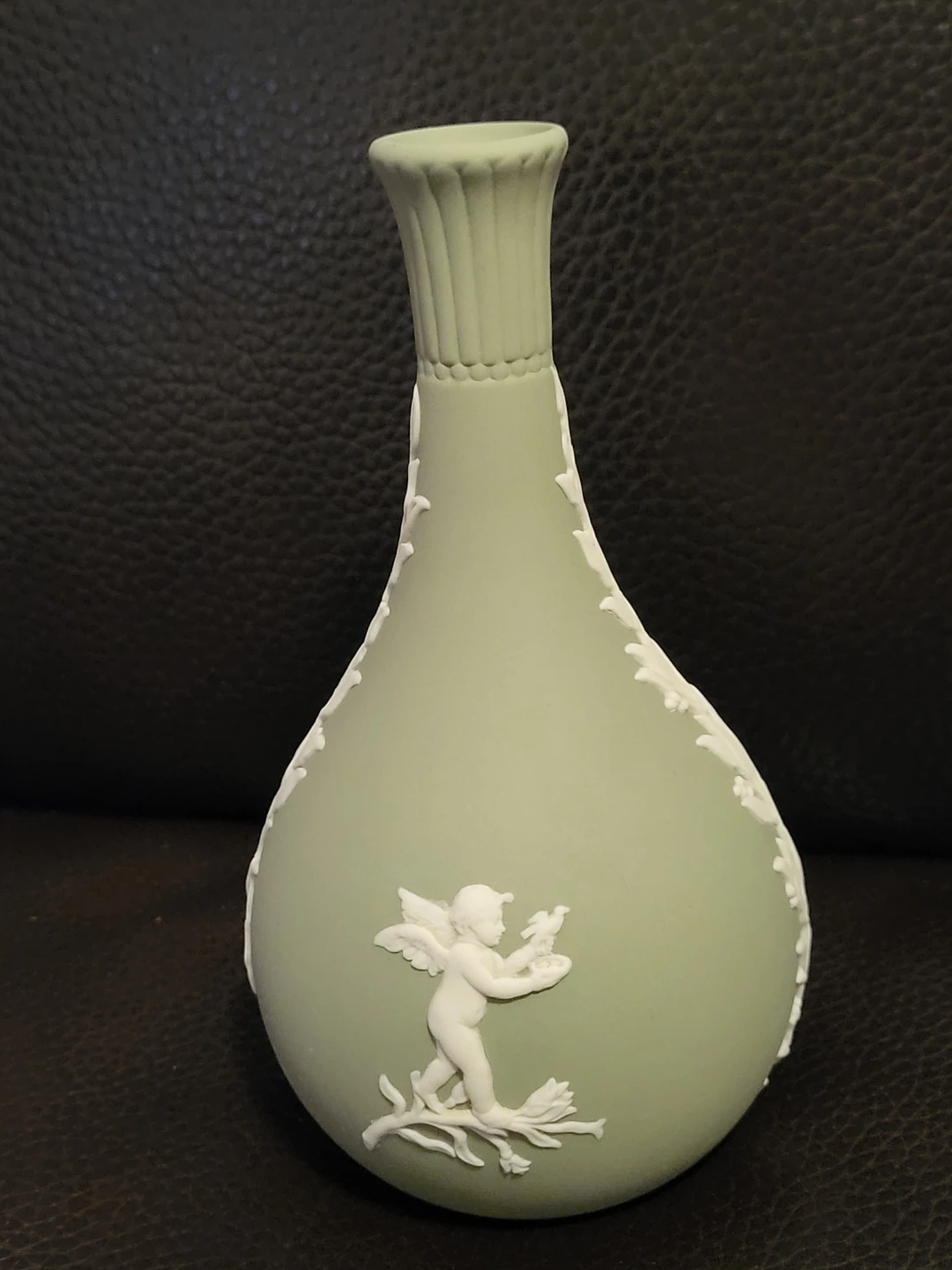 Sage Green Wedgwood Jasperware Vase