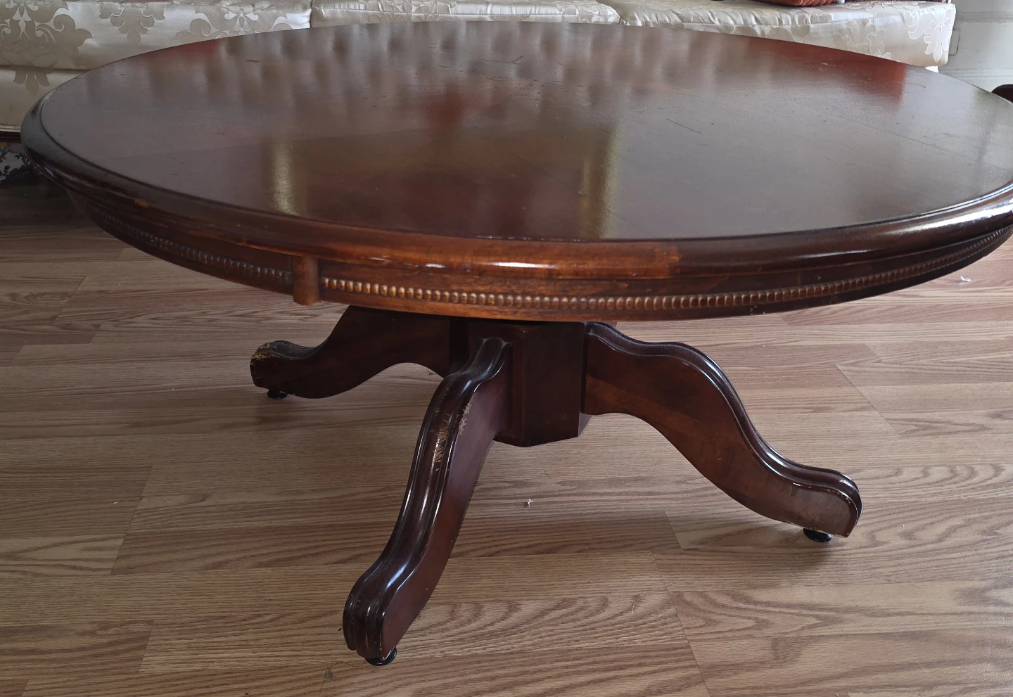 Round Wood Coffee Table
