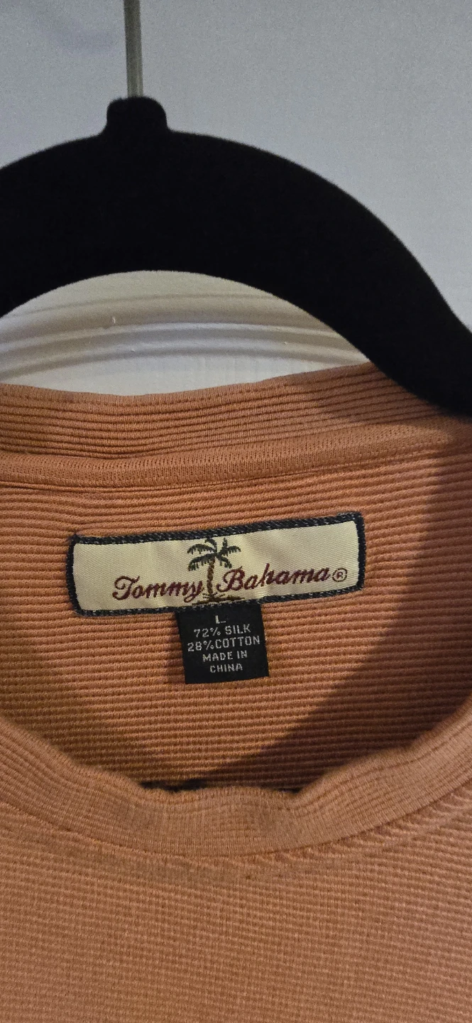 Tommy Bahama Silk & Cotton Blend Polo Shirt - Large - photo 2