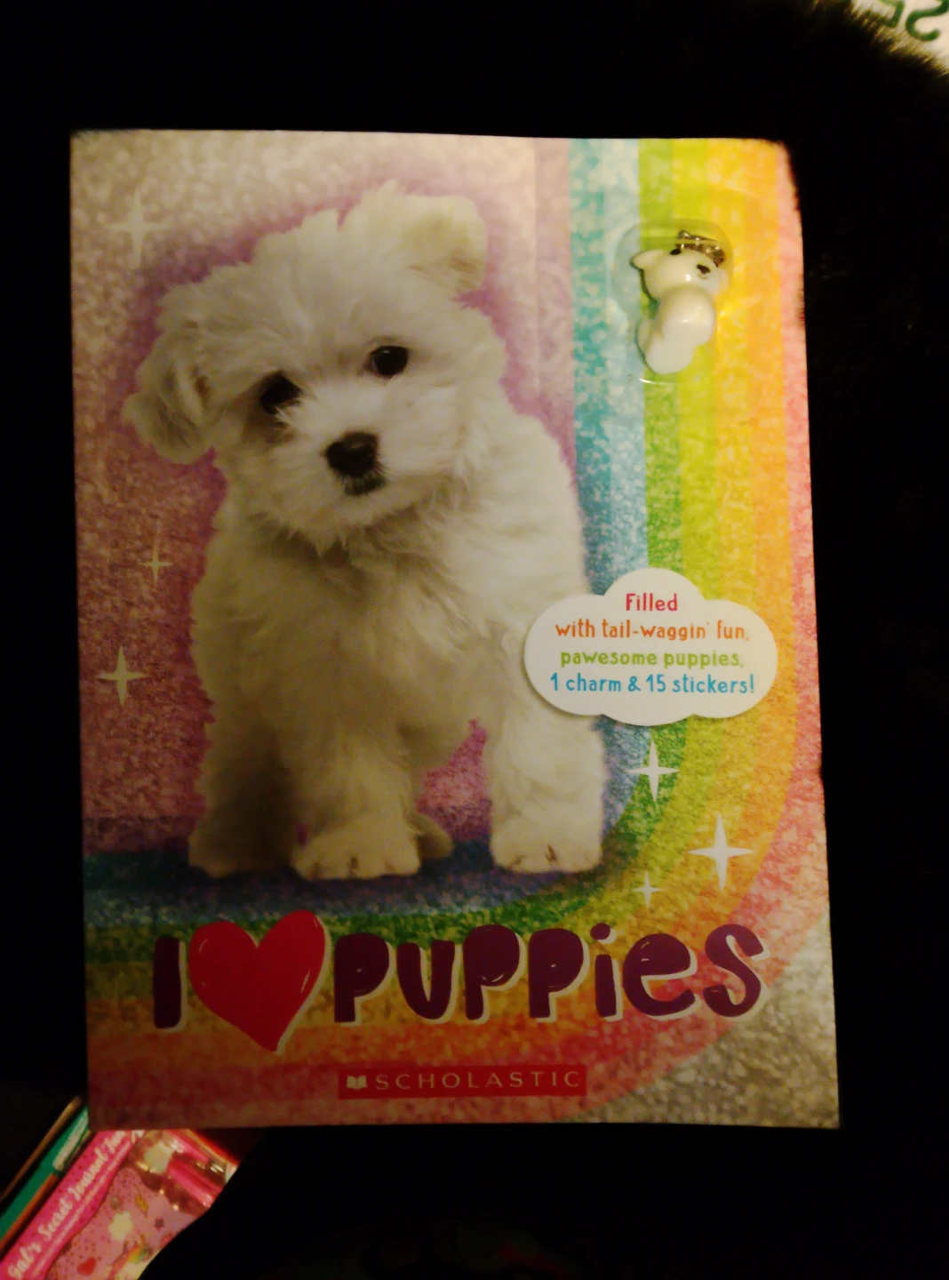 I Love Puppies Activity Book with Charm and Stickers