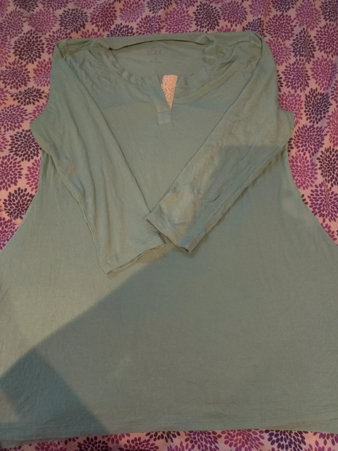 Light Blue Long Sleeve Top