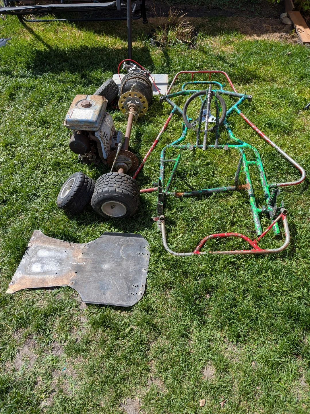 Go-Kart Frame with Engine and Floor Pan - photo 2