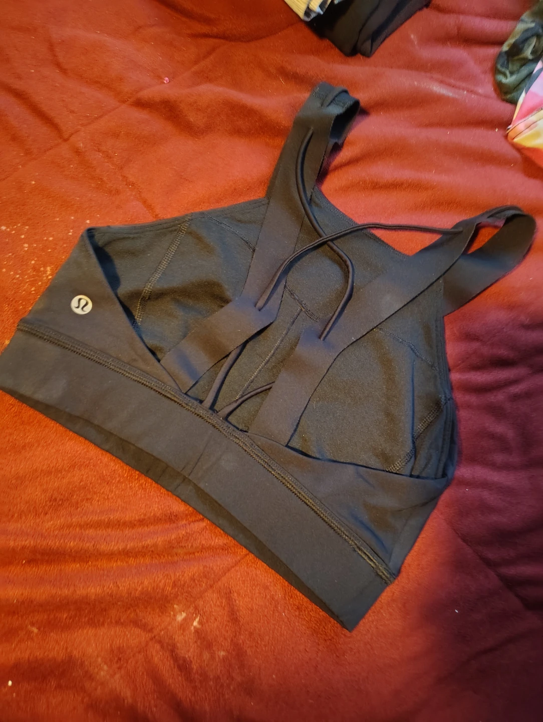 Lululemon Plaid Skirt, sports bra and shorts - photo 2