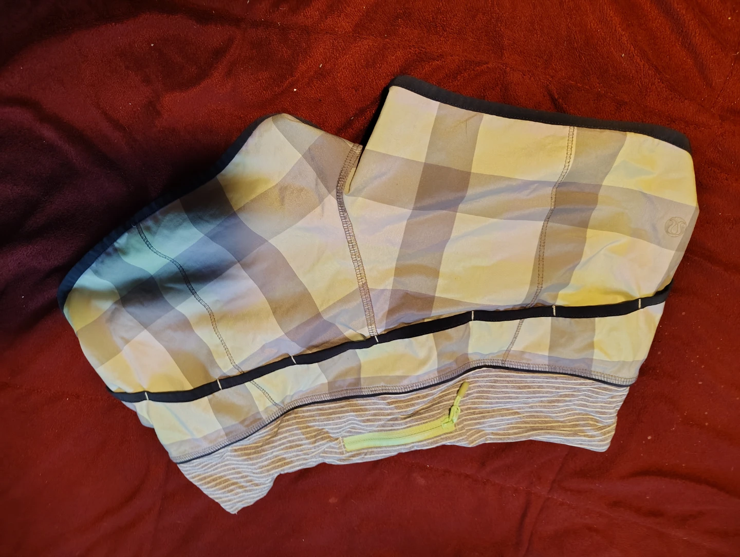 Lululemon Plaid Skirt, sports bra and shorts - photo 5