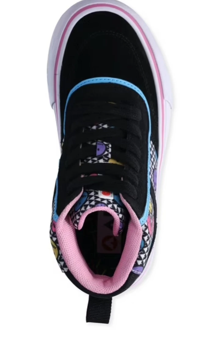Airwalk Black Smiley Face High Top Sneakers  NEW - photo 5