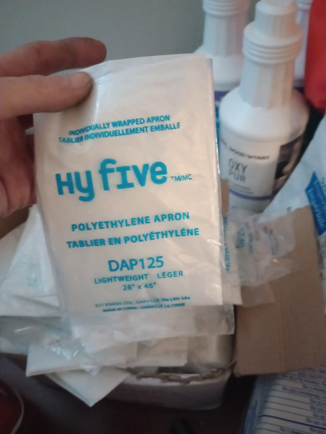 Hy Five Polyethylene Aprons  - 100 Individually Wrapped - photo 2