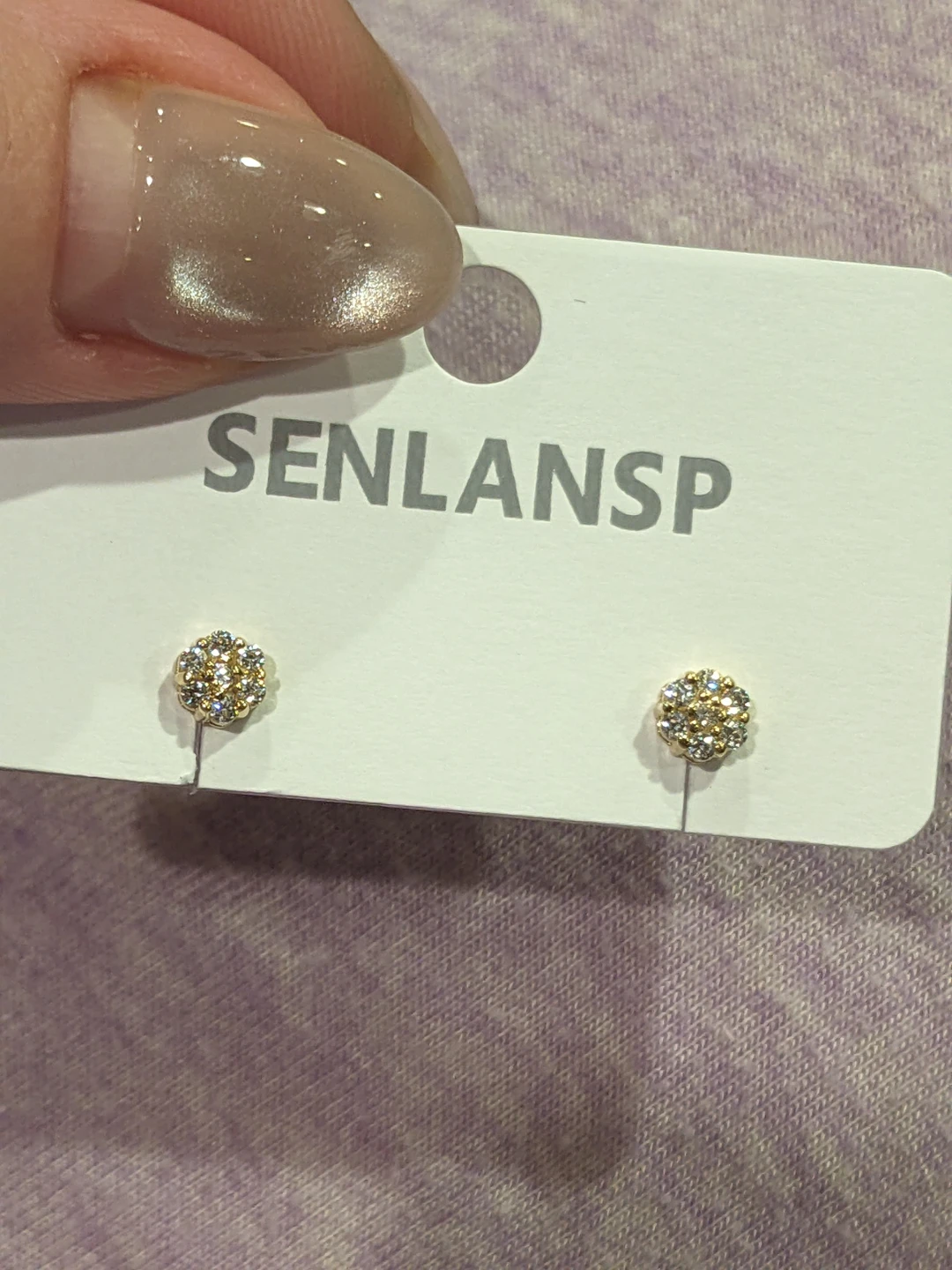 14k Heavy Gold Plated Flower Stud Earrings - photo 2