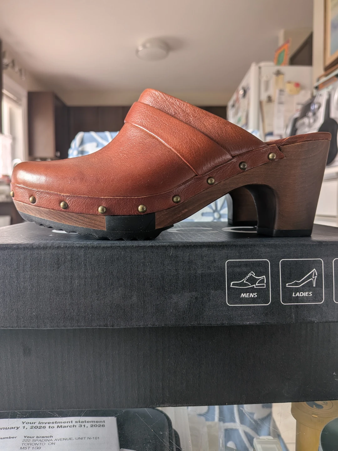 ECCO Cognac Leather Clogs - Size 36 (US 5-5.5)