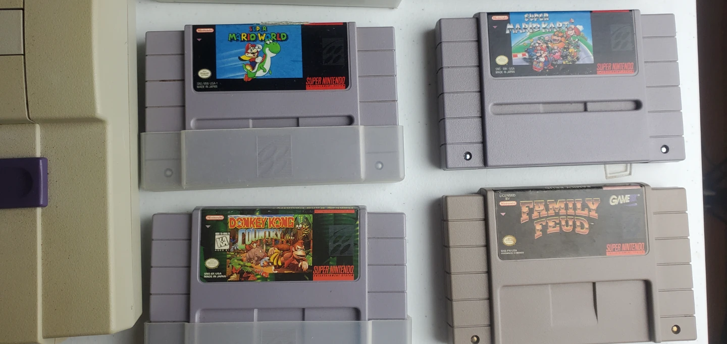 Super Nintendo Console with Games and Controllers - photo 3