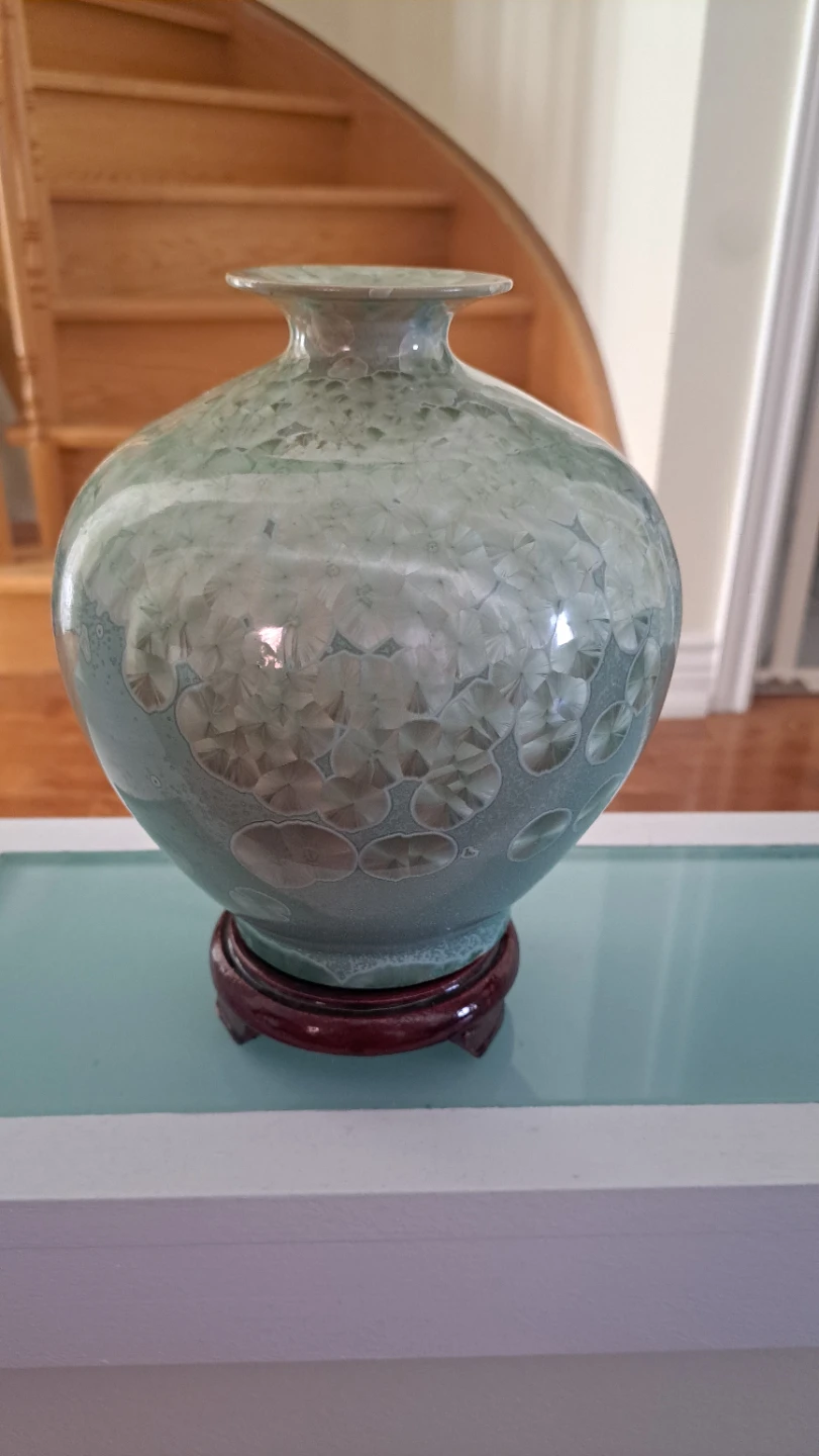 New Chinese Crystalline Glaze Vase - photo 2