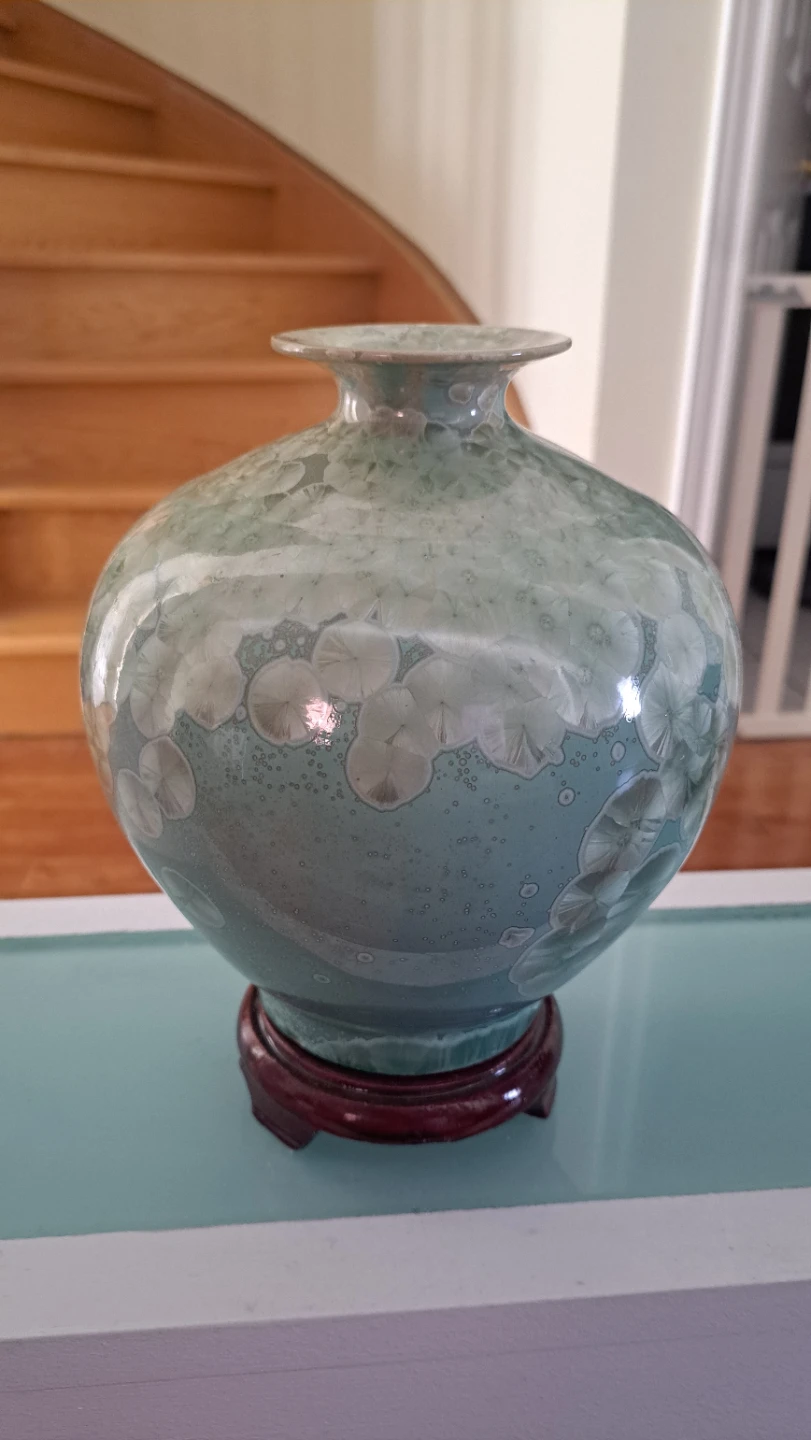 New Chinese Crystalline Glaze Vase - photo 4