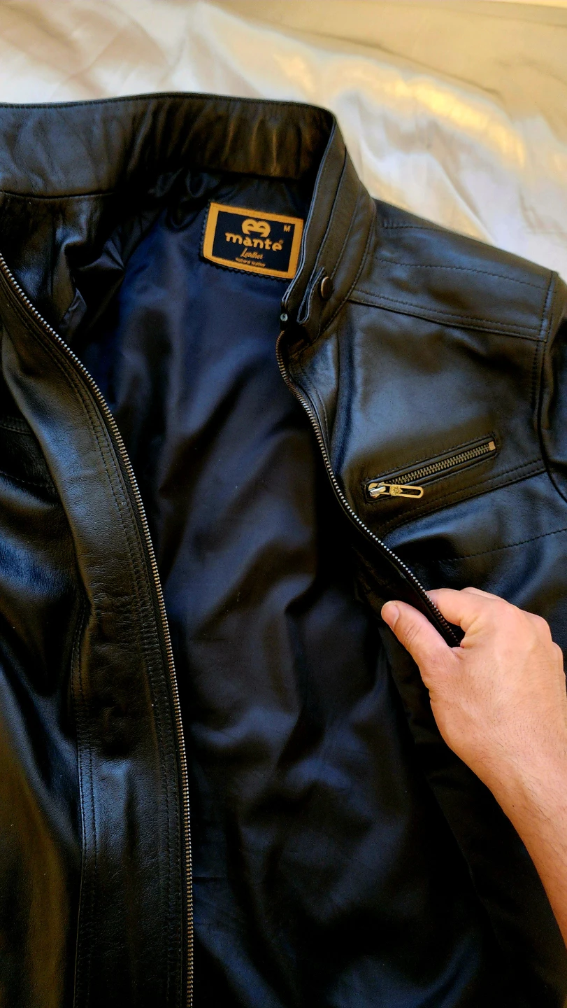 Mante Leather Jacket - Men's Size Medium - photo 3
