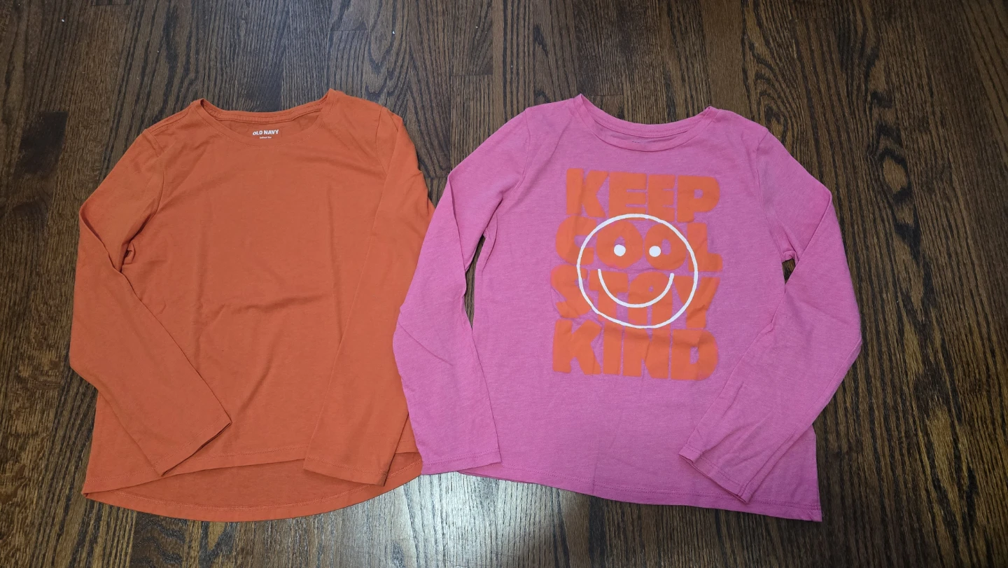 Old Navy Kids Long Sleeve Shirts (2 Pack) 10-12Y