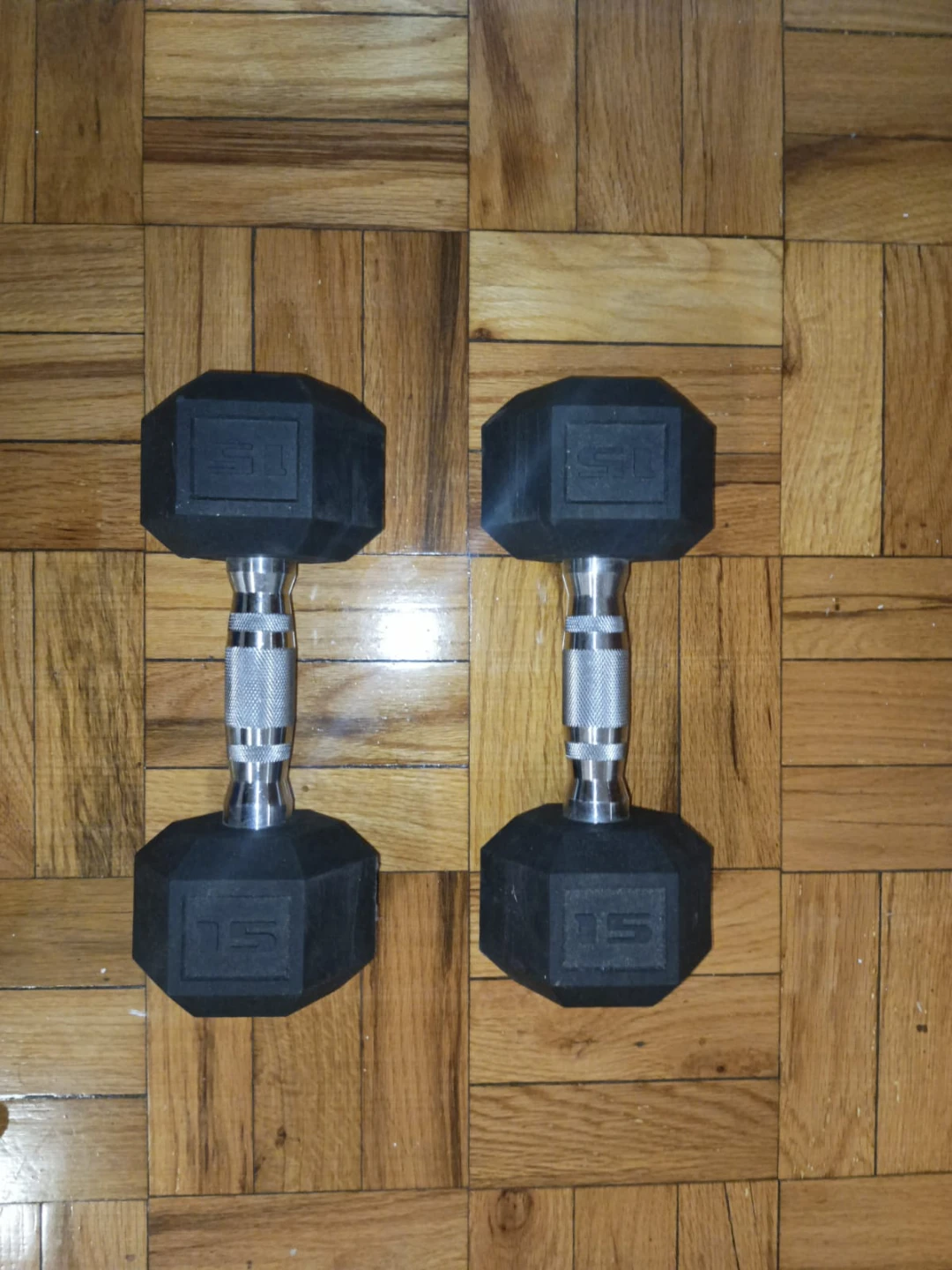 15lb Hex Dumbbells (Pair)