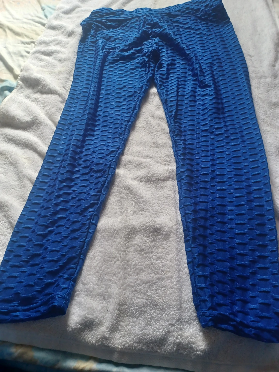 Blue Textured Leggings - photo 3