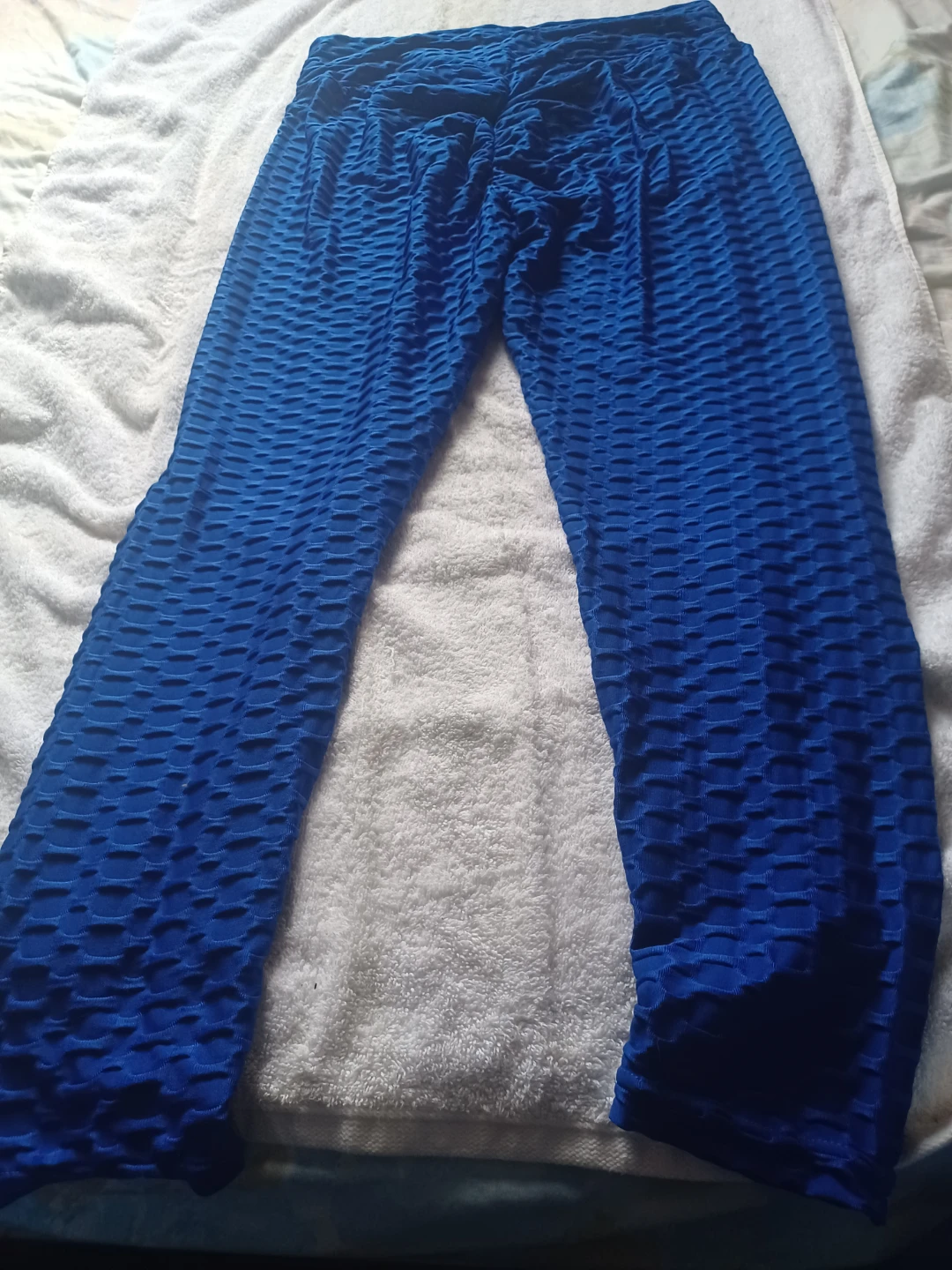 Blue Textured Leggings - photo 4