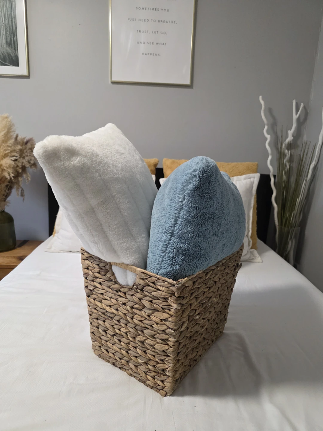 Wicker basket for storage