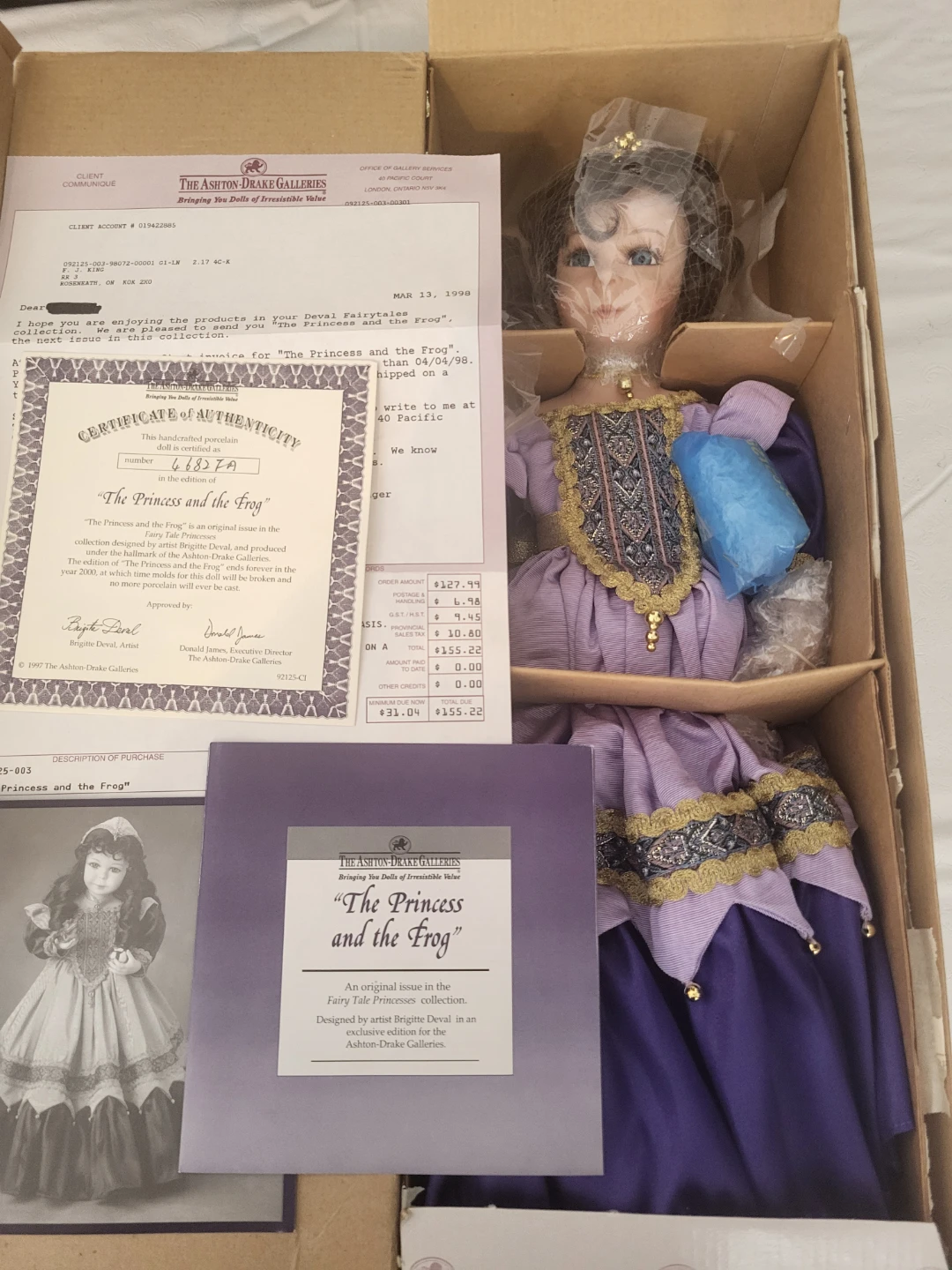 The Ashton-Drake Galleries "The Princess and the Frog" Doll - photo 2