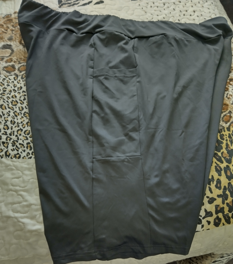 Gray Athletic Shorts with Pockets