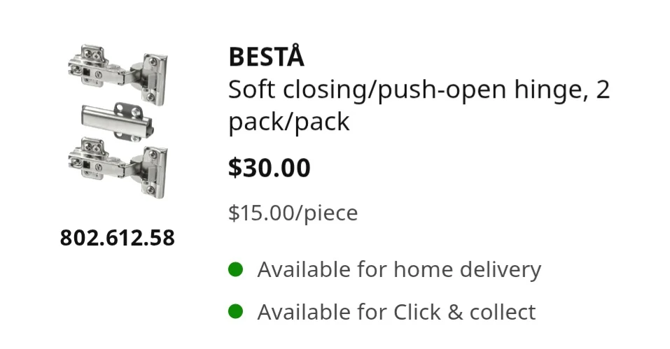 IKEA LAXVIKEN Doors (Pair) for Besta Cabinets - photo 5