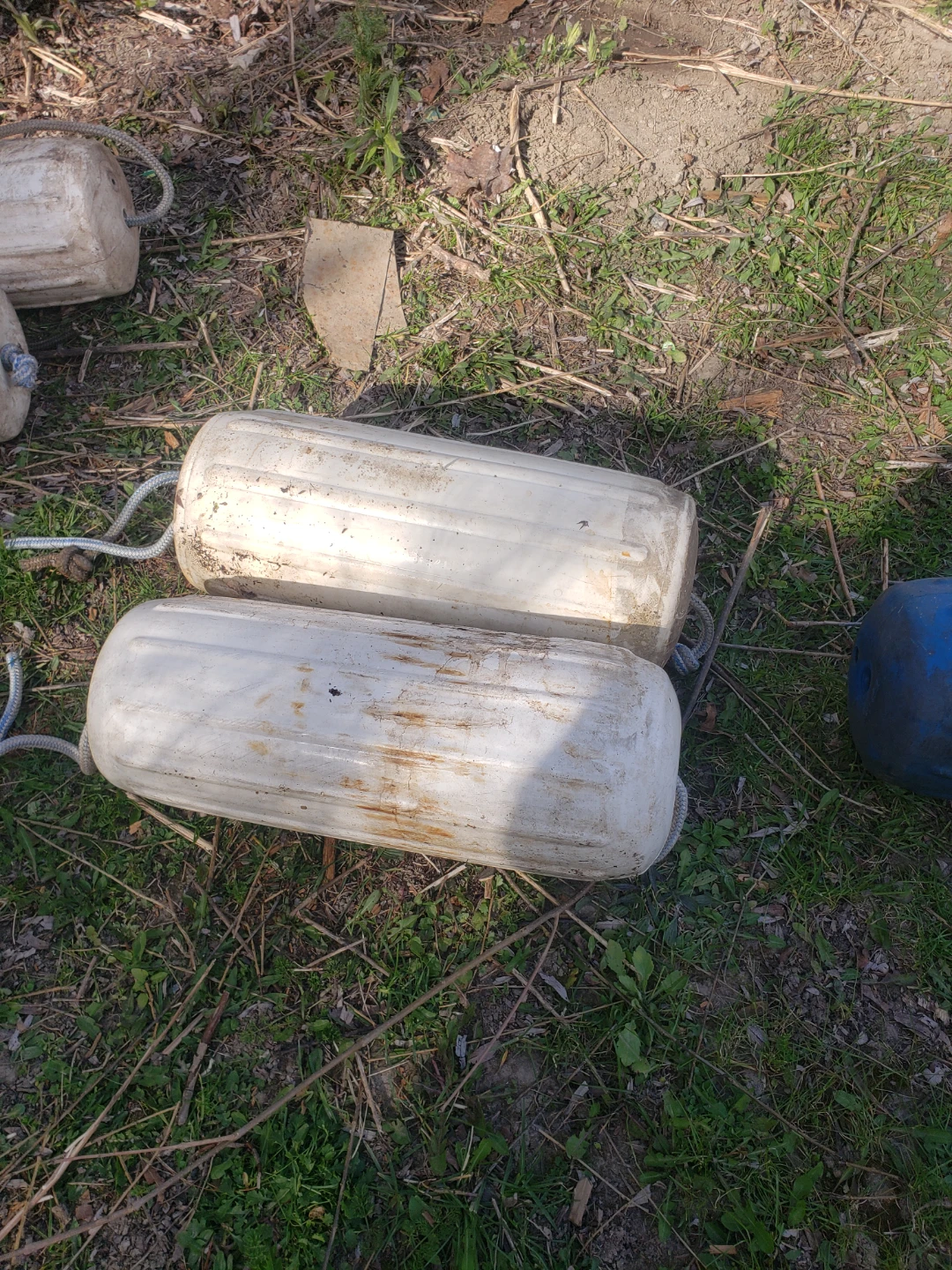 Pair of White Boat Fenders