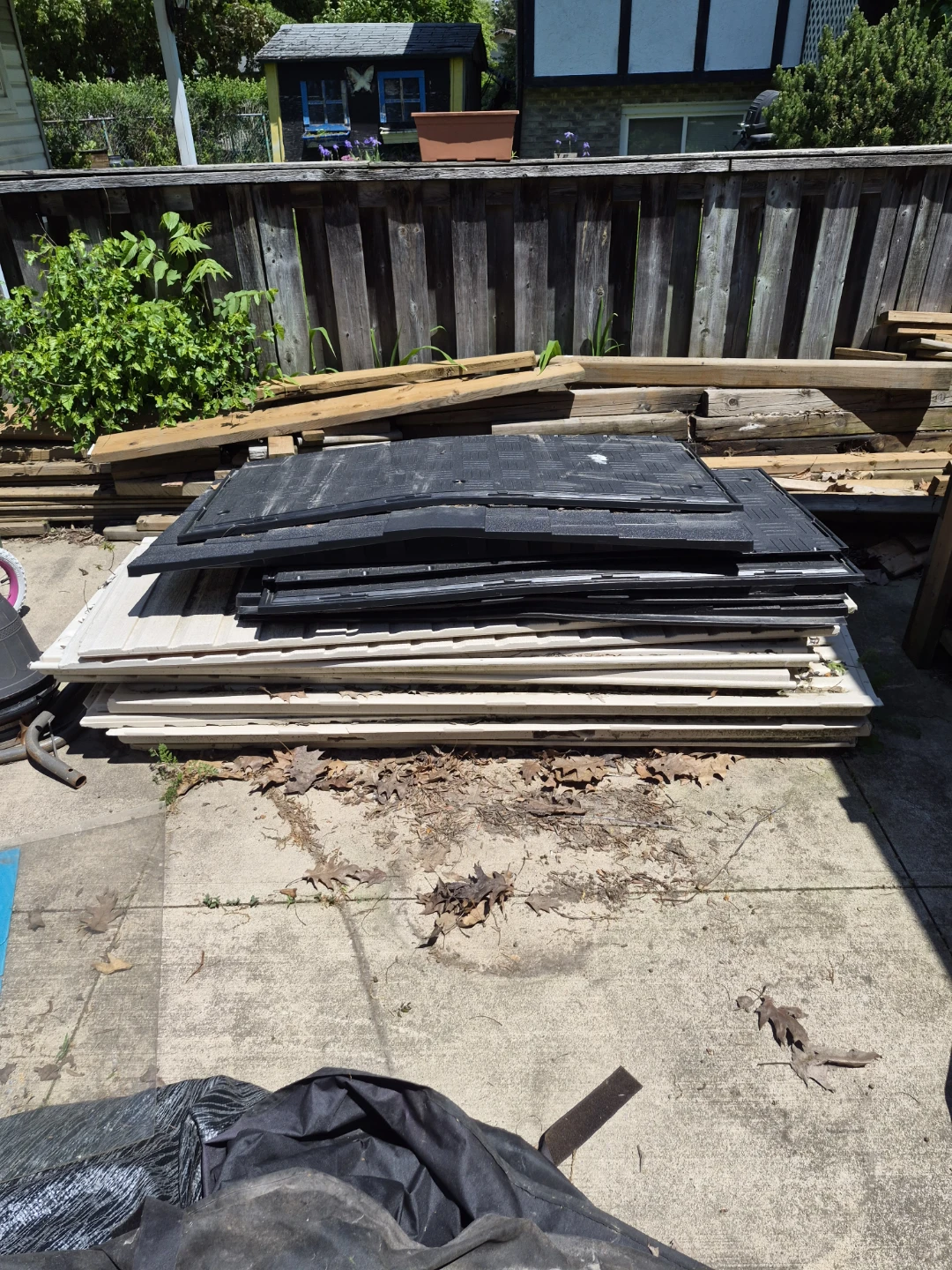 Stack of Black and White Panels