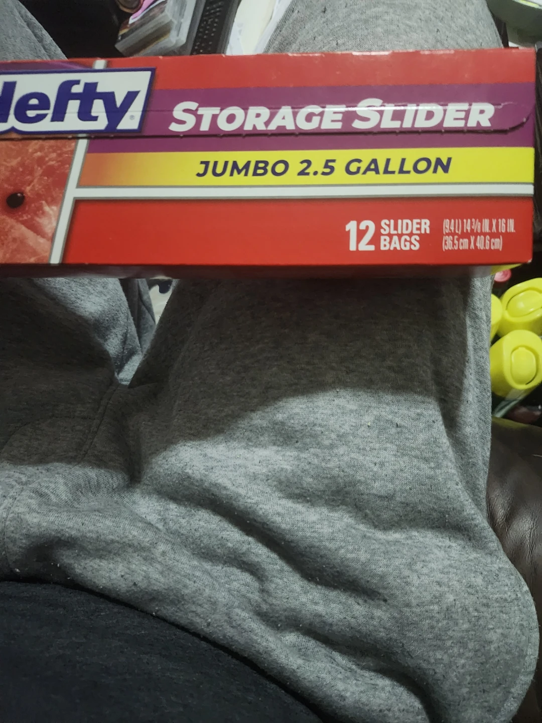 Hefty Storage Slider Jumbo 2.5 Gallon Bags (12 ct)