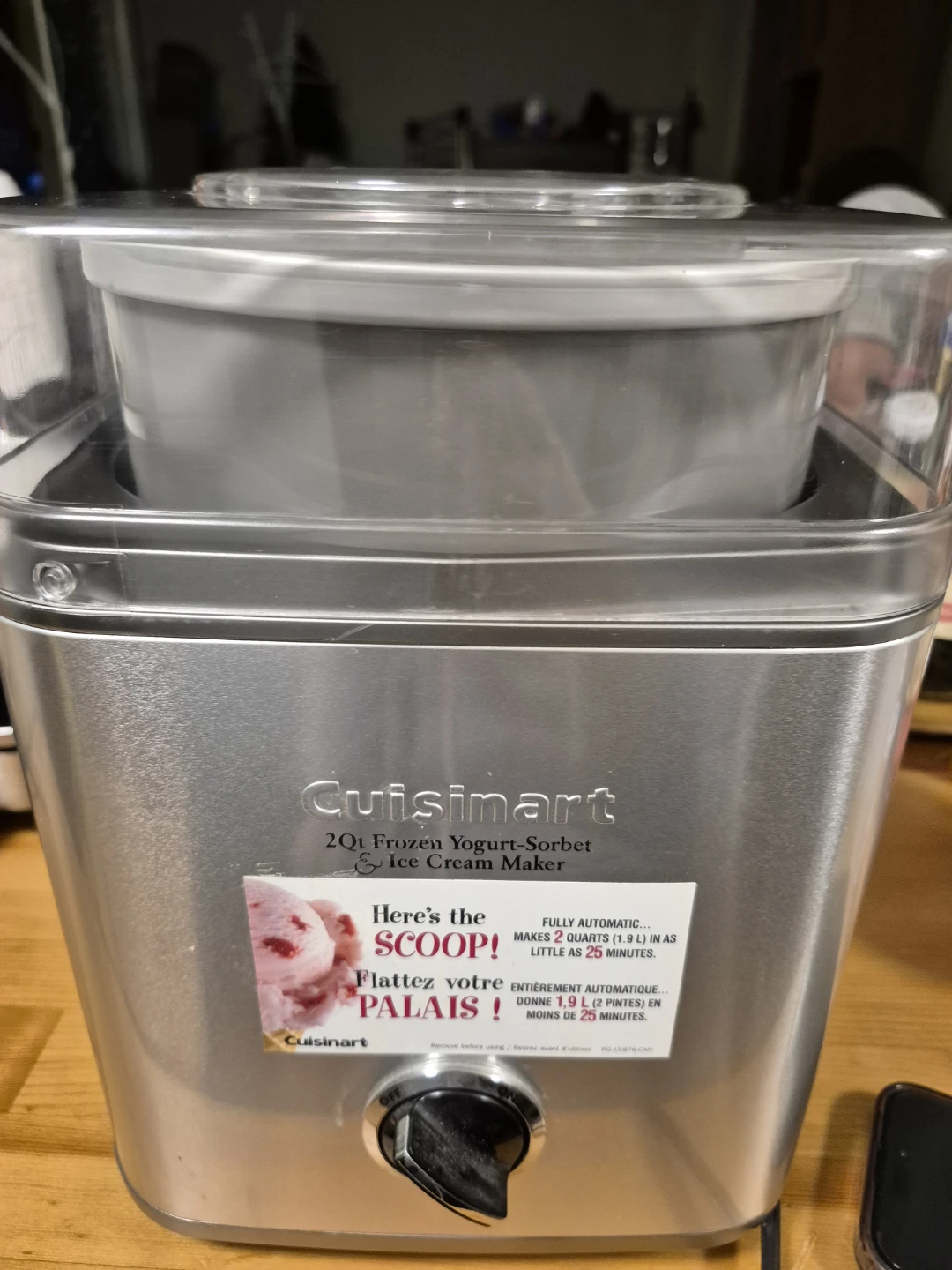 Cuisinart 2 Qt Frozen Yogurt-Sorbet & Ice Cream Maker