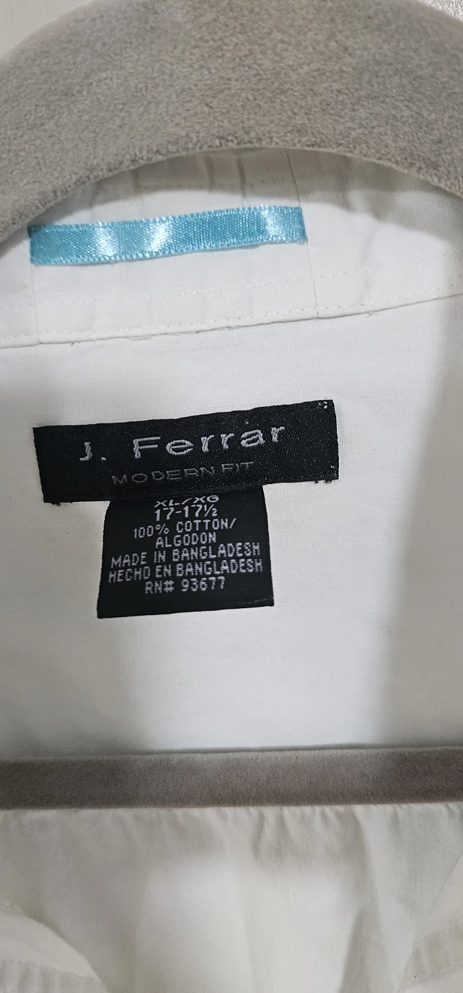 J. Ferrar Modern Fit White Short Sleeve Button-Up Shirt - photo 2