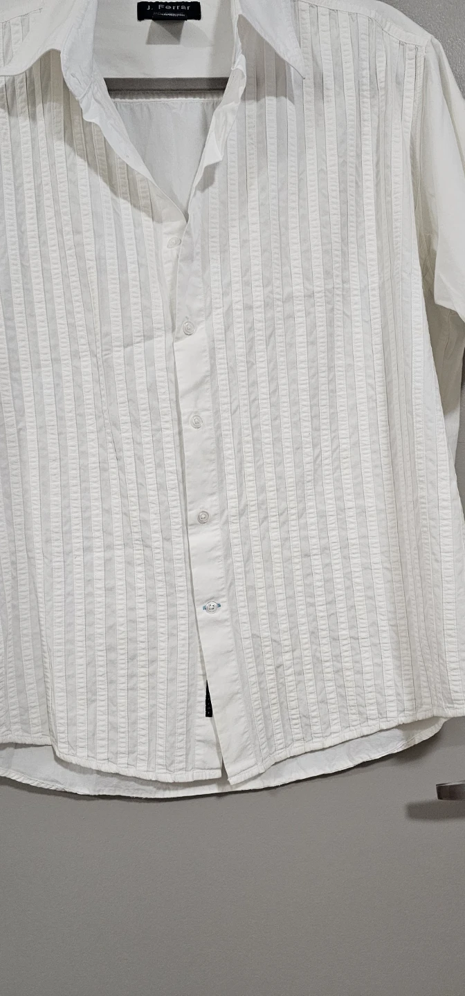 J. Ferrar Modern Fit White Short Sleeve Button-Up Shirt - photo 3
