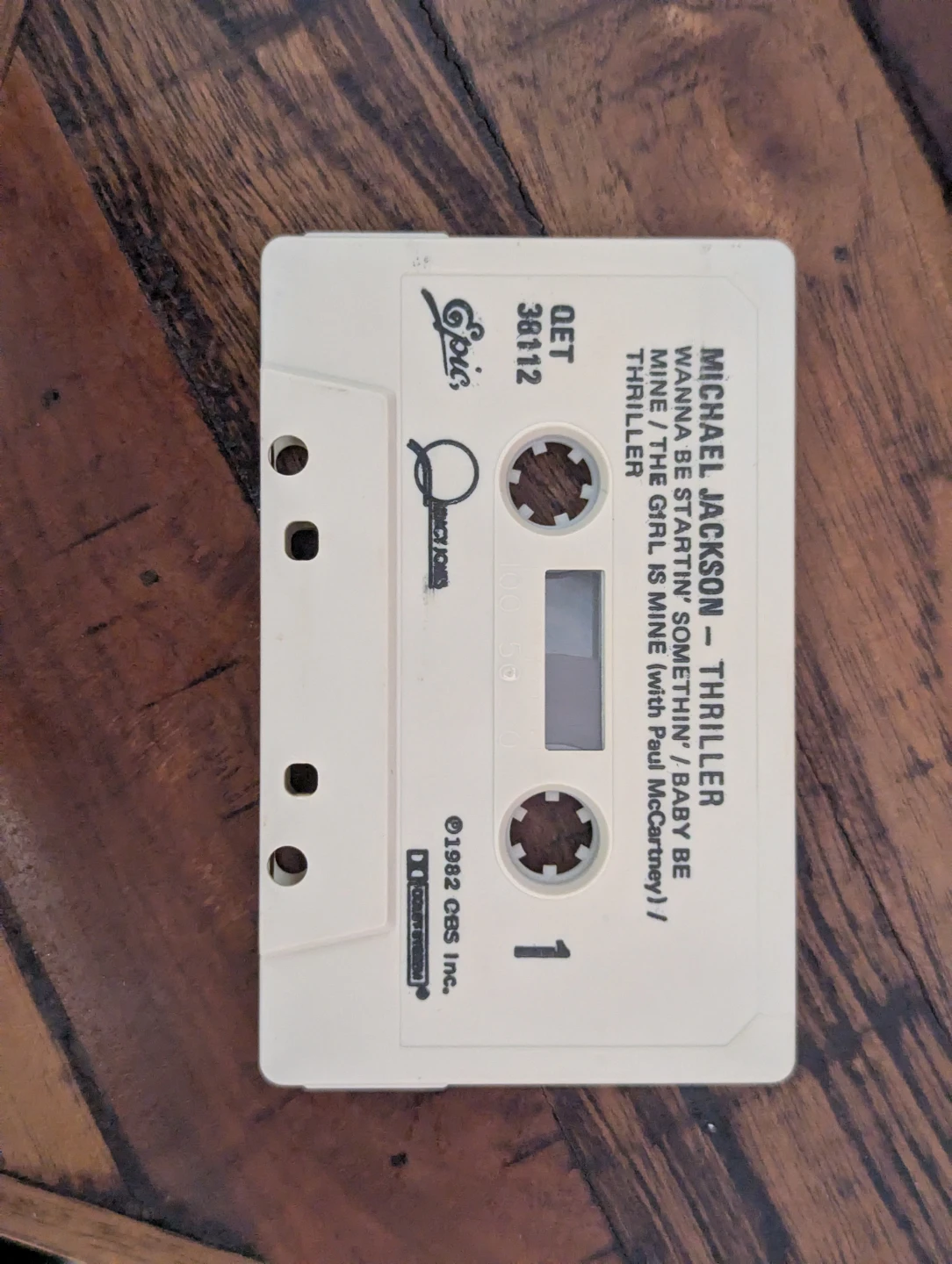 Michael Jackson Thriller Cassette Tape - photo 4