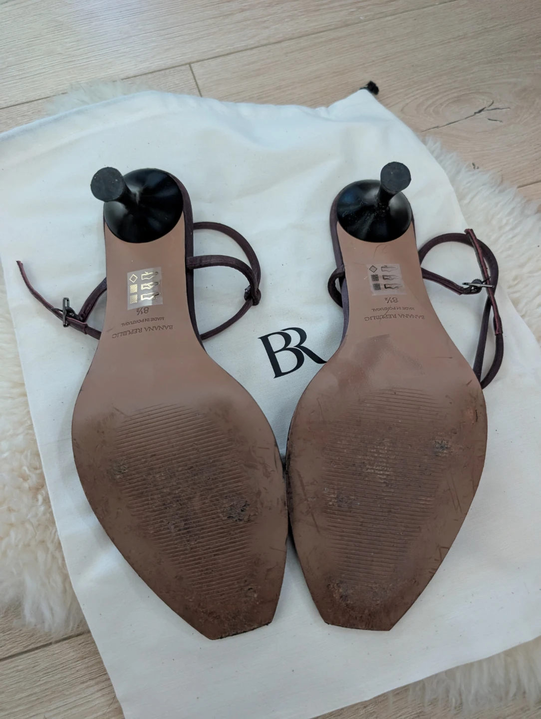 Banana Republic Women's Burgundy Heeled Sandals - Size 8.5 - photo 4