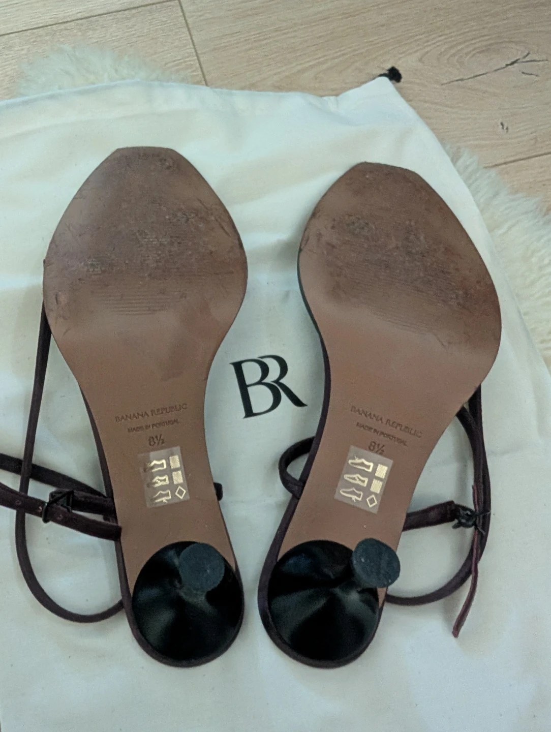 Banana Republic Women's Burgundy Heeled Sandals - Size 8.5 - photo 5
