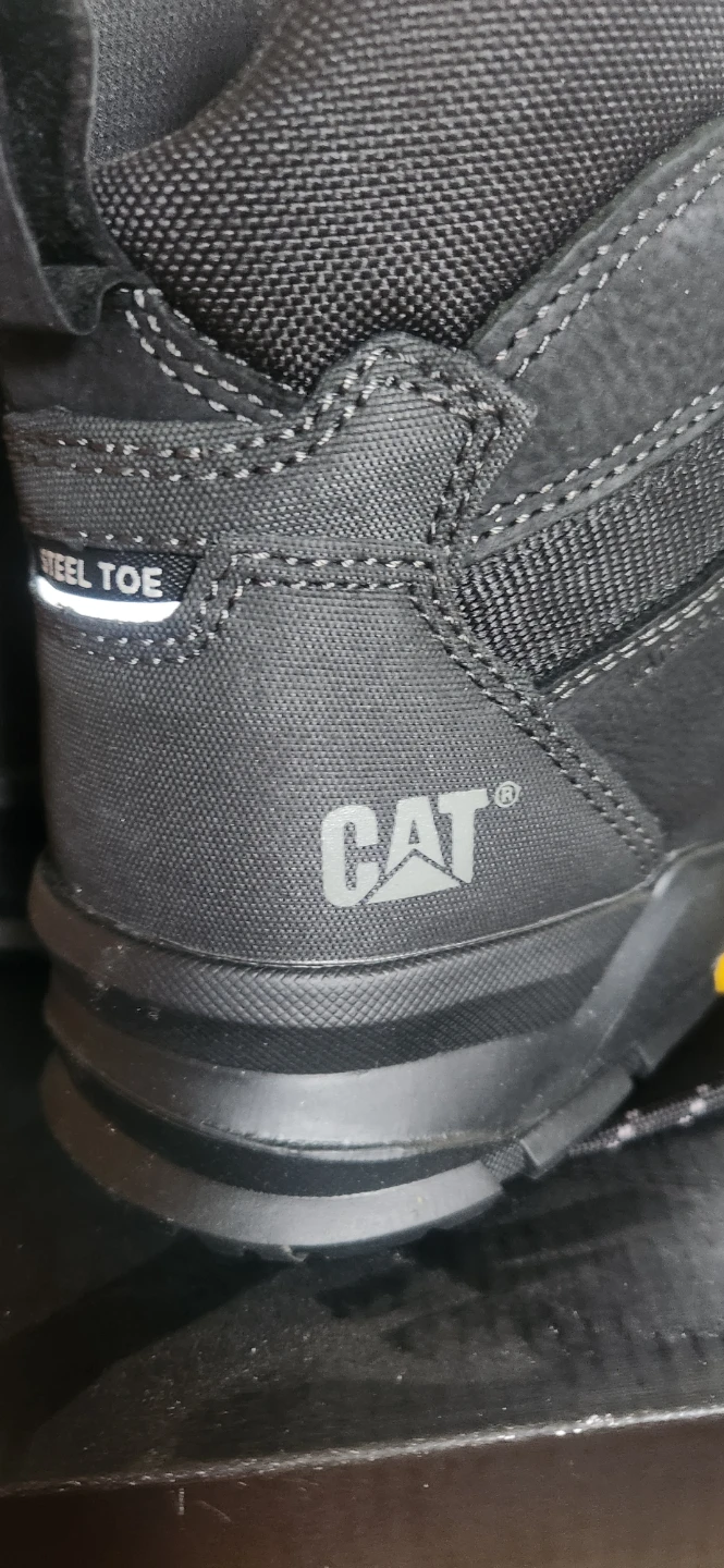 CAT Steel Toe Work Boots - Size M (US 9 Wide) - photo 3