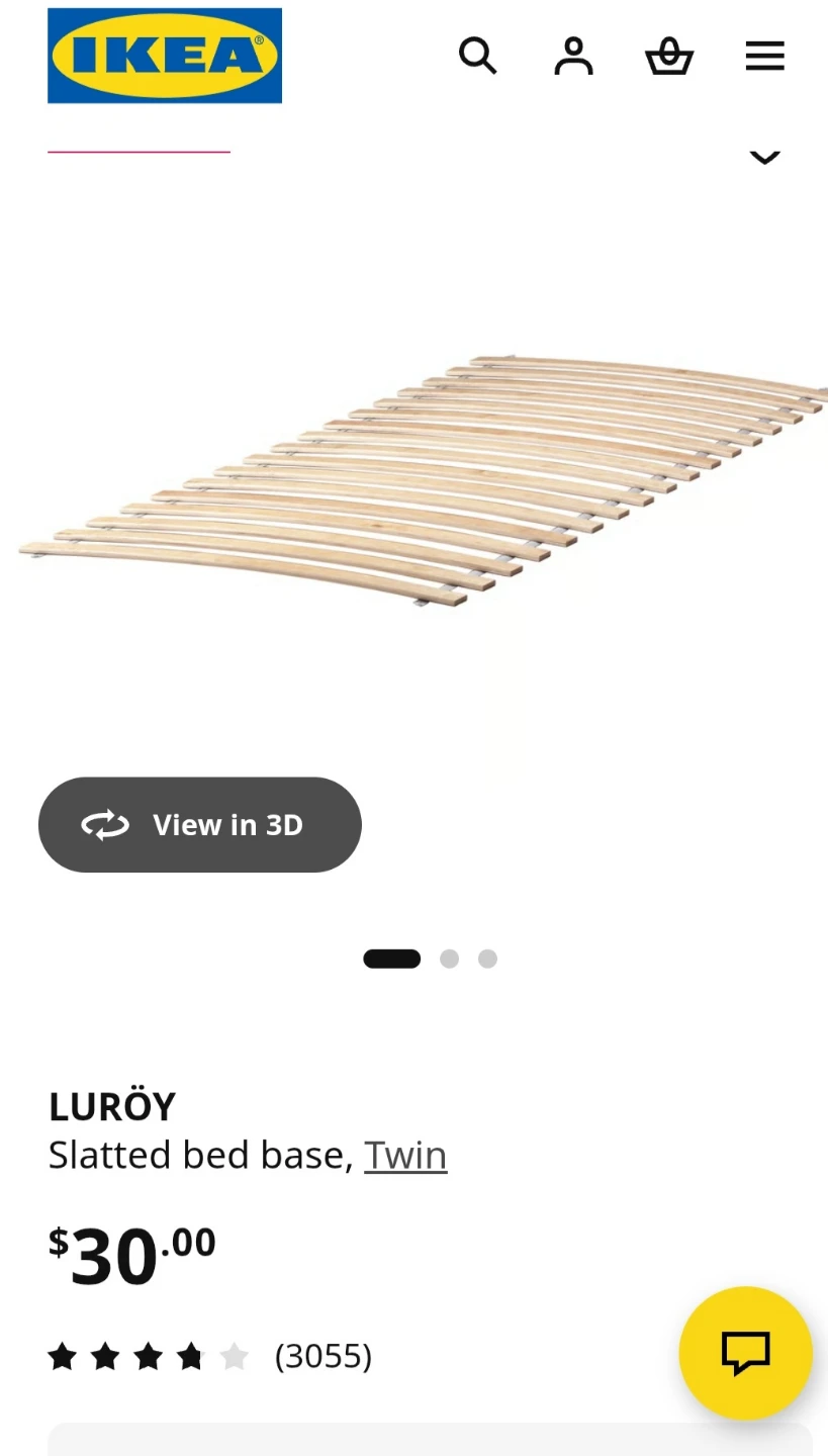 IKEA Wooden Twin Bed Frame - photo 3