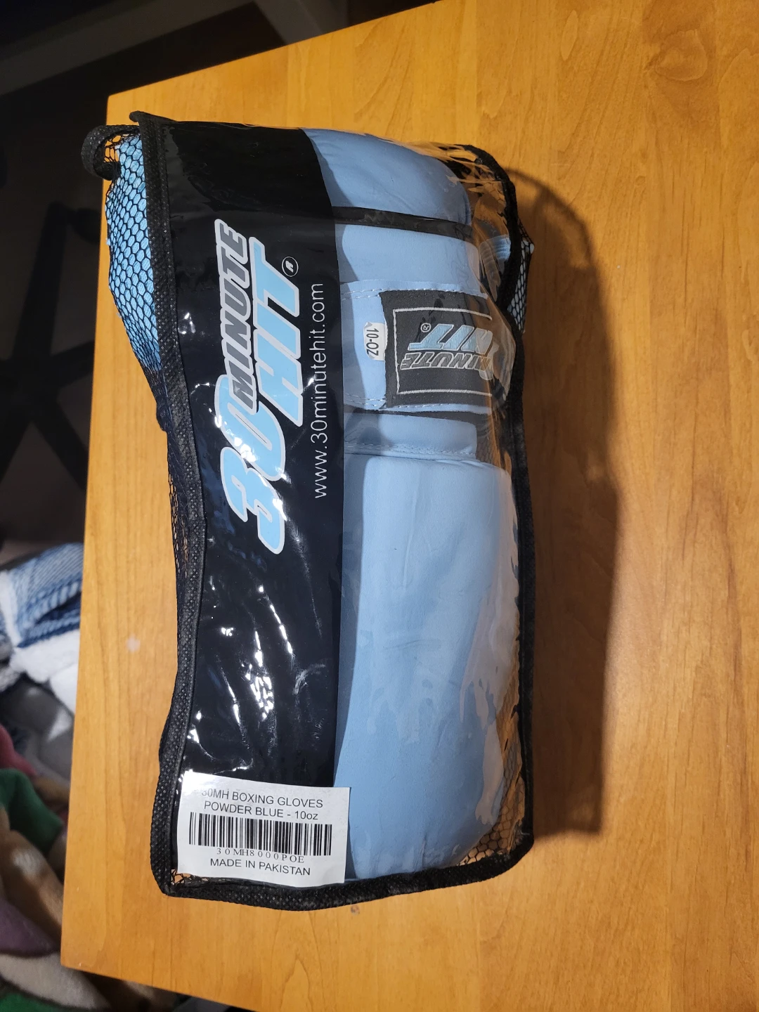 30 Minute Hit Boxing Gloves - Powder Blue 10oz
