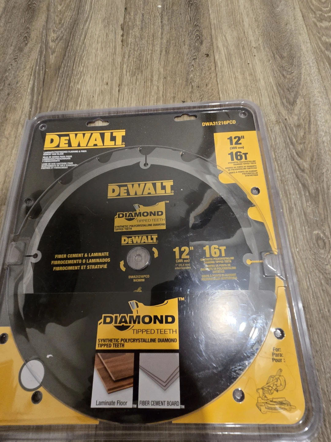 DEWALT 12" Diamond Tipped Saw Blade 16T