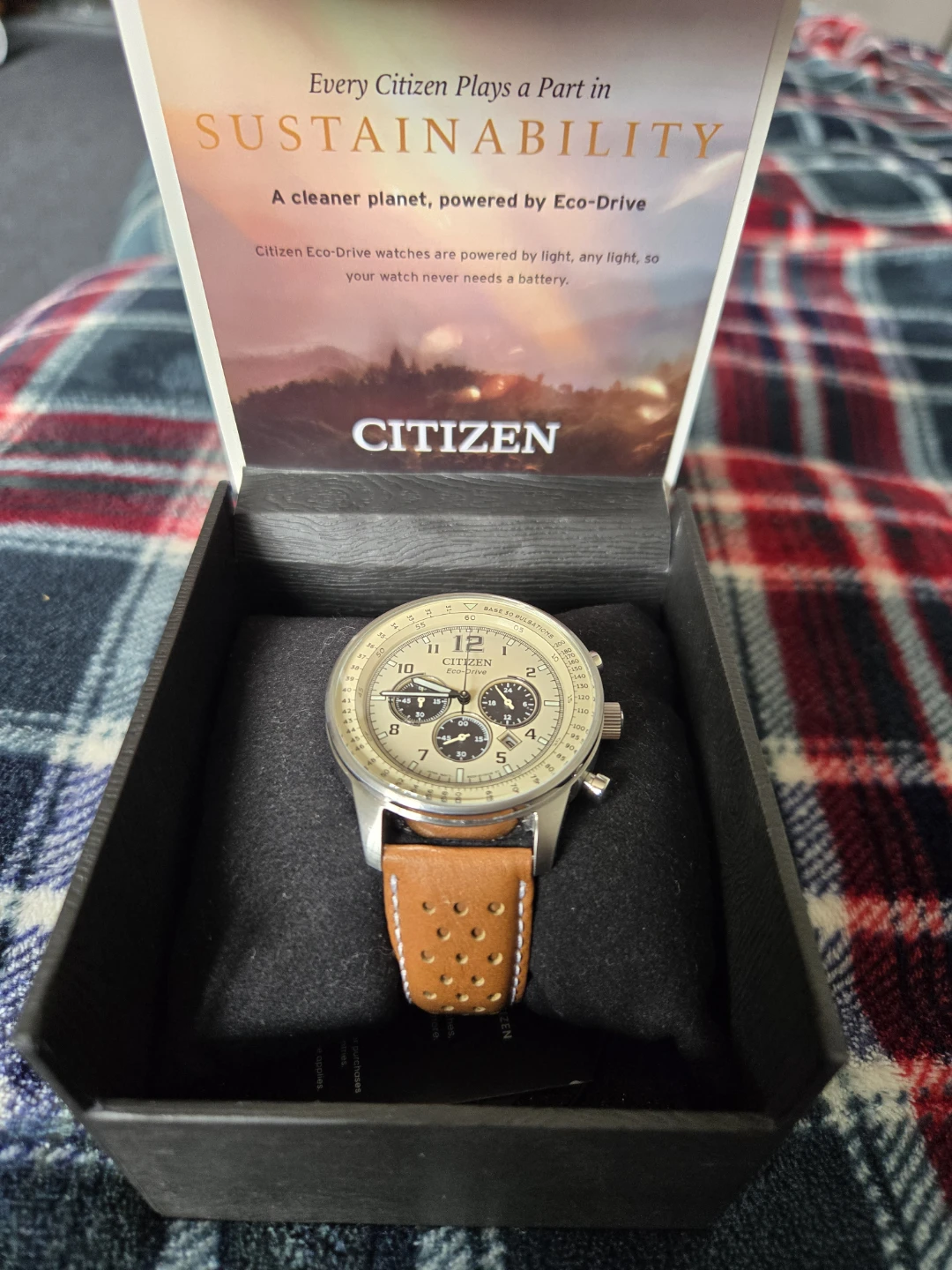 NEW! Citizen Eco-Drive Chronograph Watch