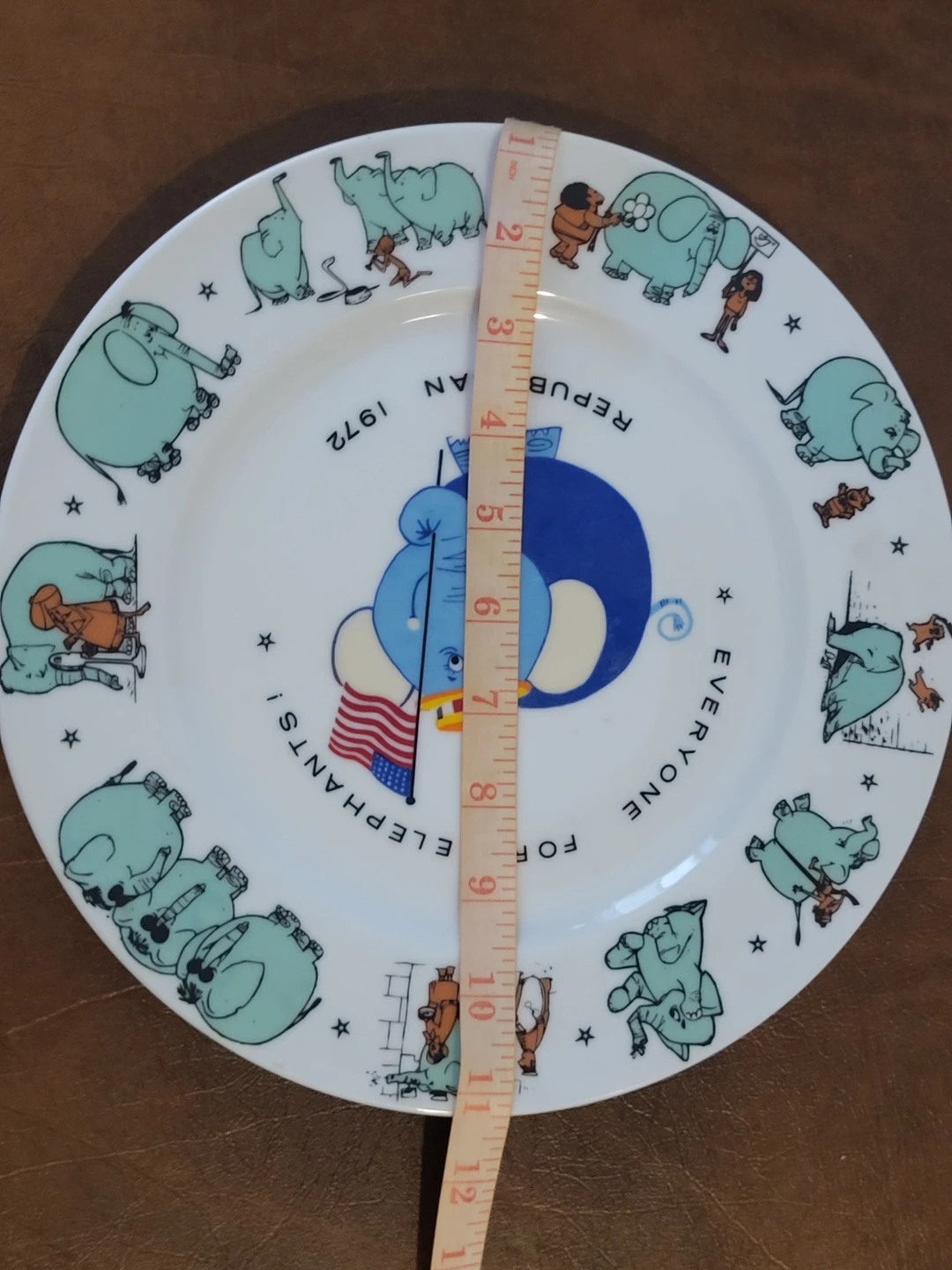 Political memorabilia -- plate and elephant - photo 4