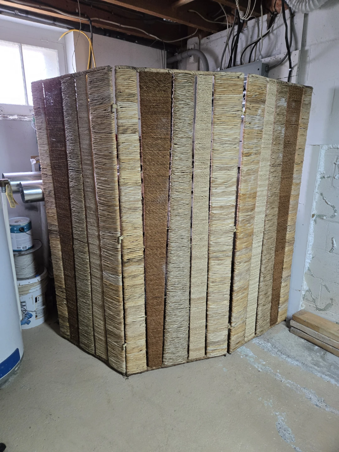 Woven Basket Room Divider
