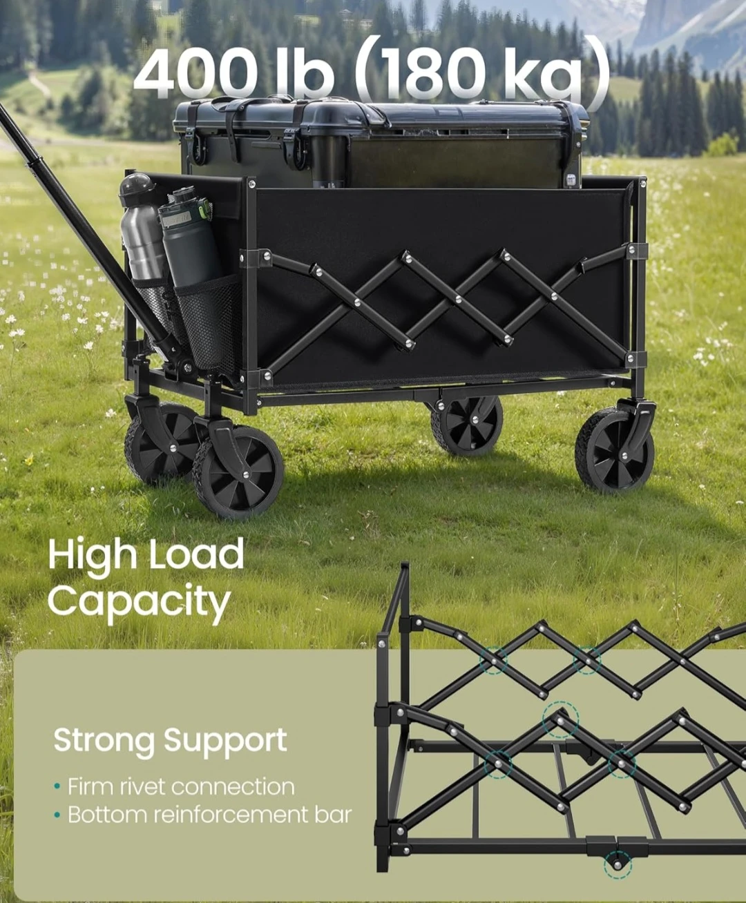 SONGMICS Folding Outdoor Wagon - photo 3