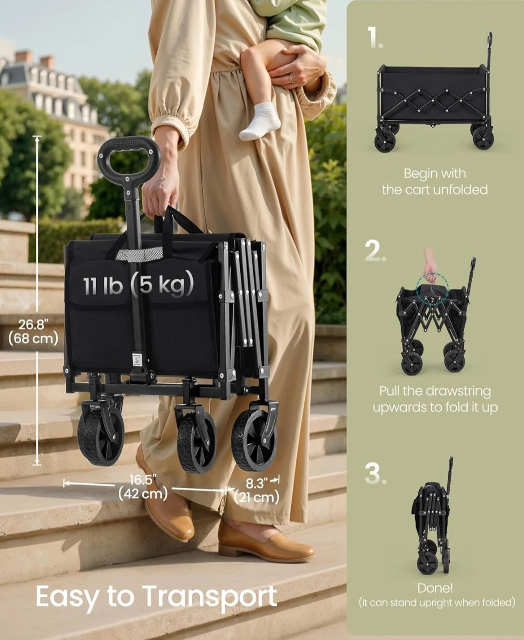 SONGMICS Folding Outdoor Wagon - photo 4