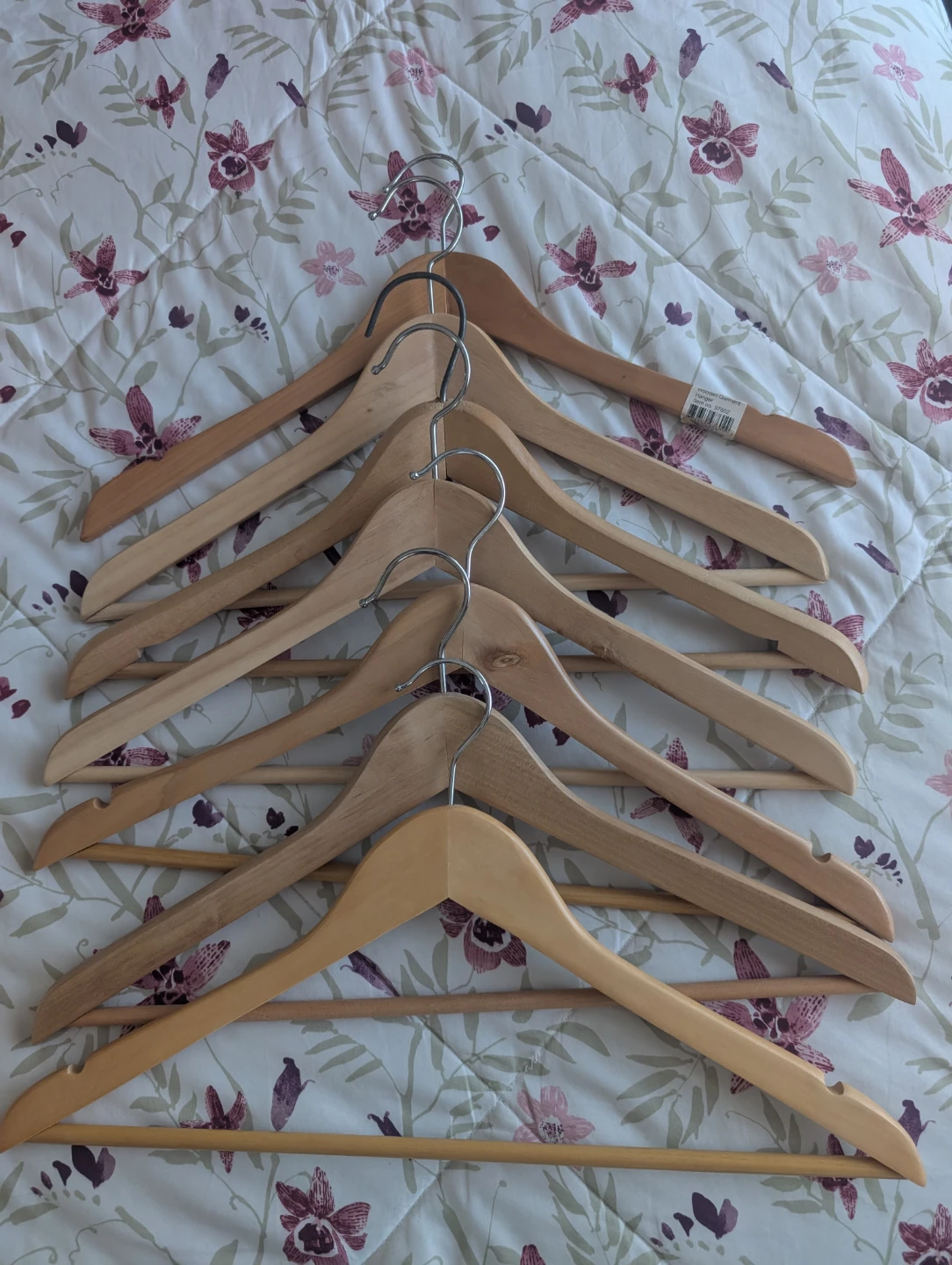 Wooden Clothes Hangers - Set of 7