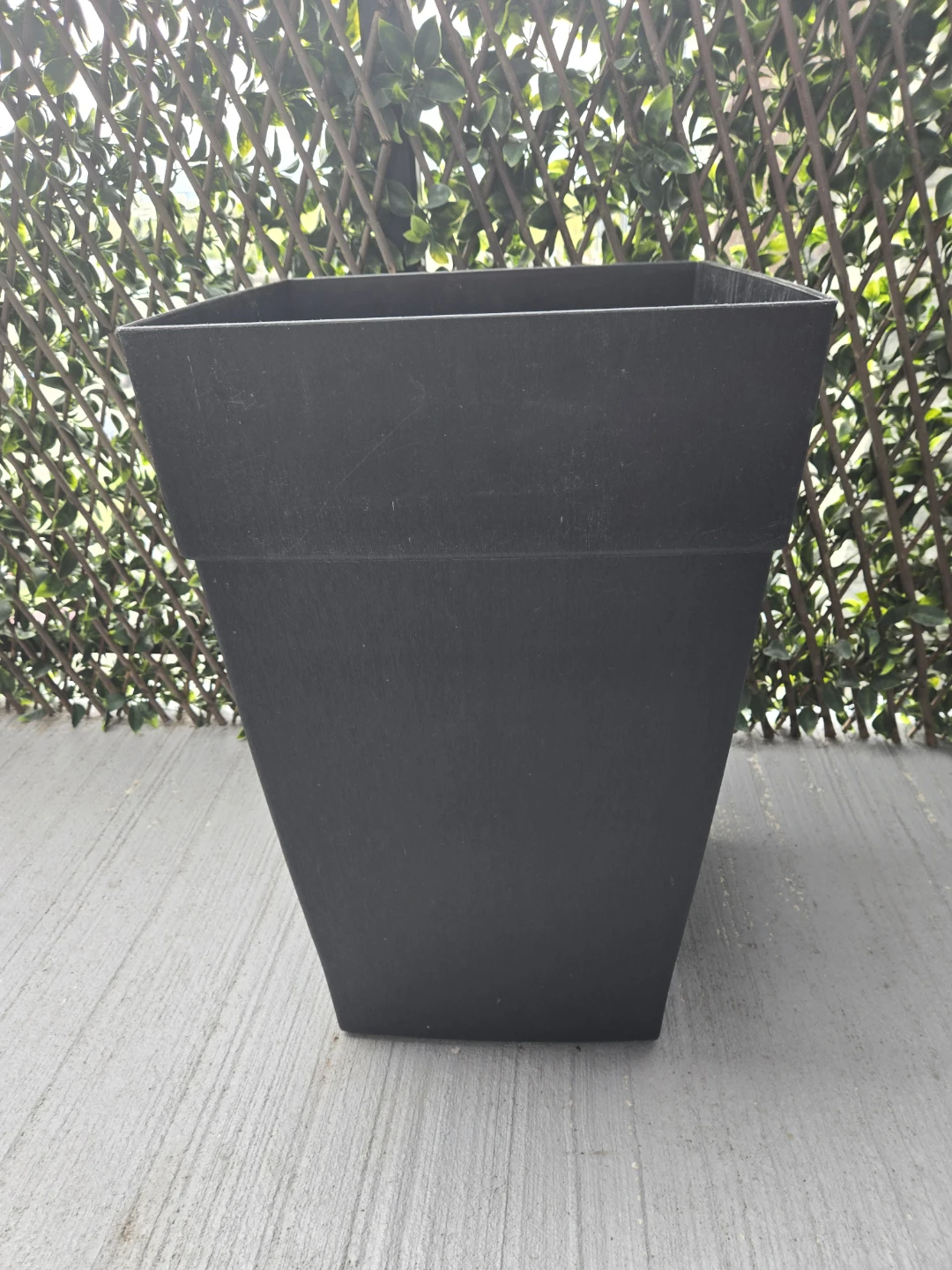 Black Square Planter Pot