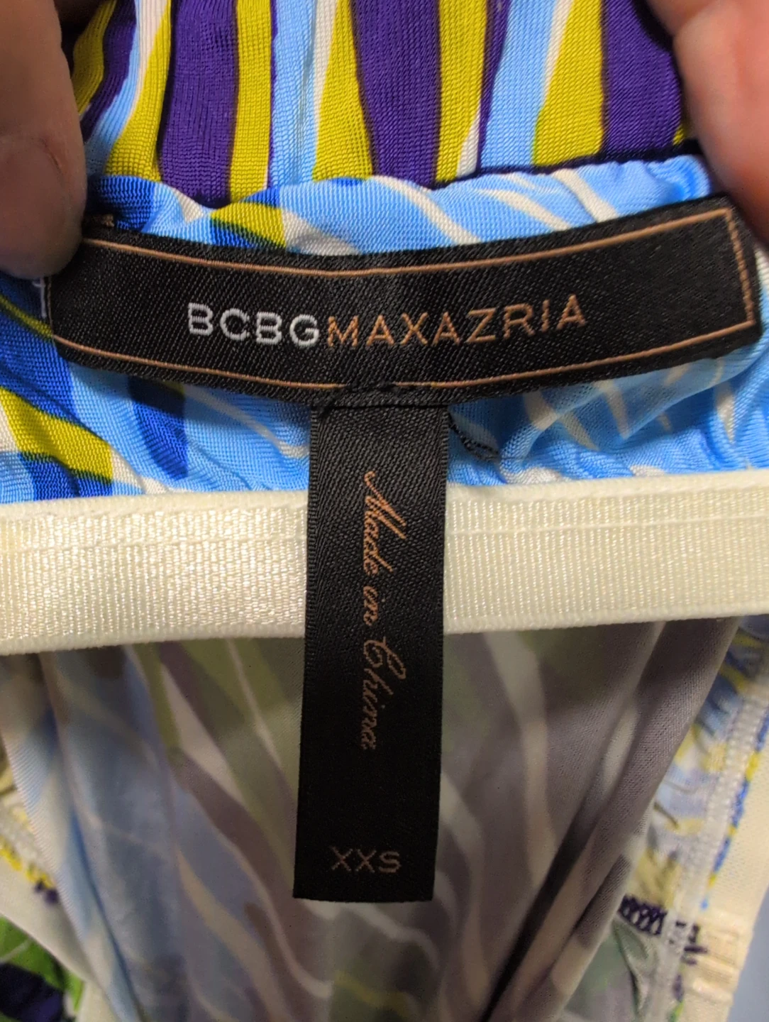 BCBGMAXAZRIA Strapless Tropical Print Mini Dress - photo 5