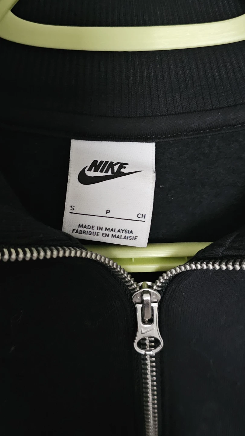 Nike Women's Black Cropped 1/4 Zip Sweatshirt - Size S - photo 2