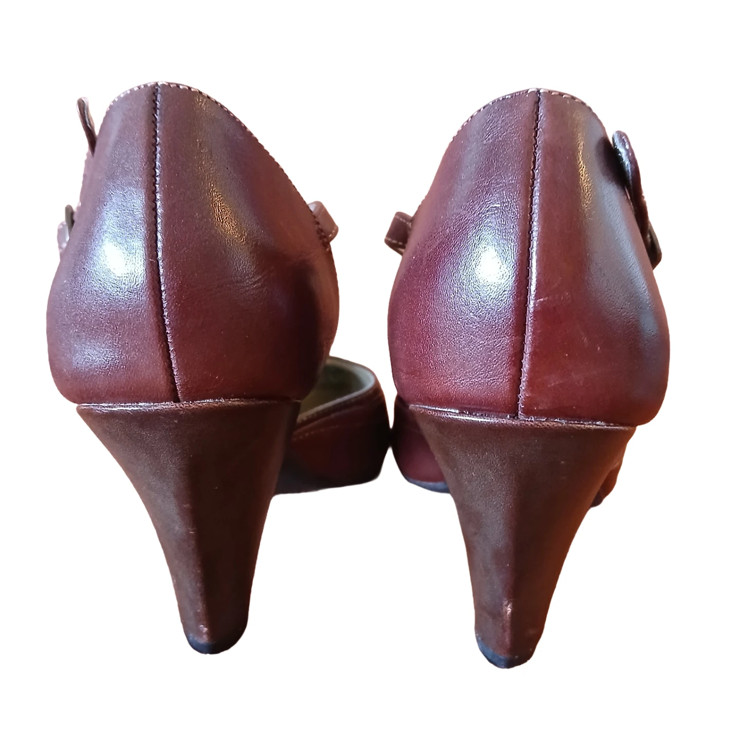 Burgundy Naturalizer "Betty" T-Strap Heels - photo 4